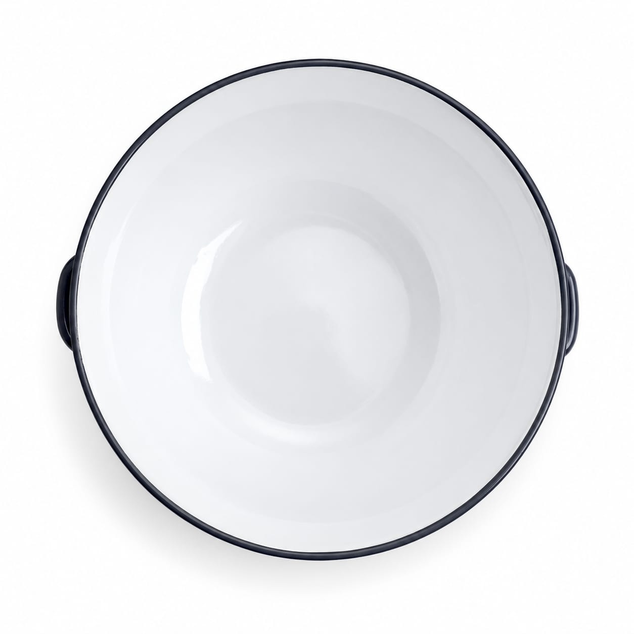 Castron cu torti emailat 50 cm negru cu puncte albe otel emailat fabricat in Romania