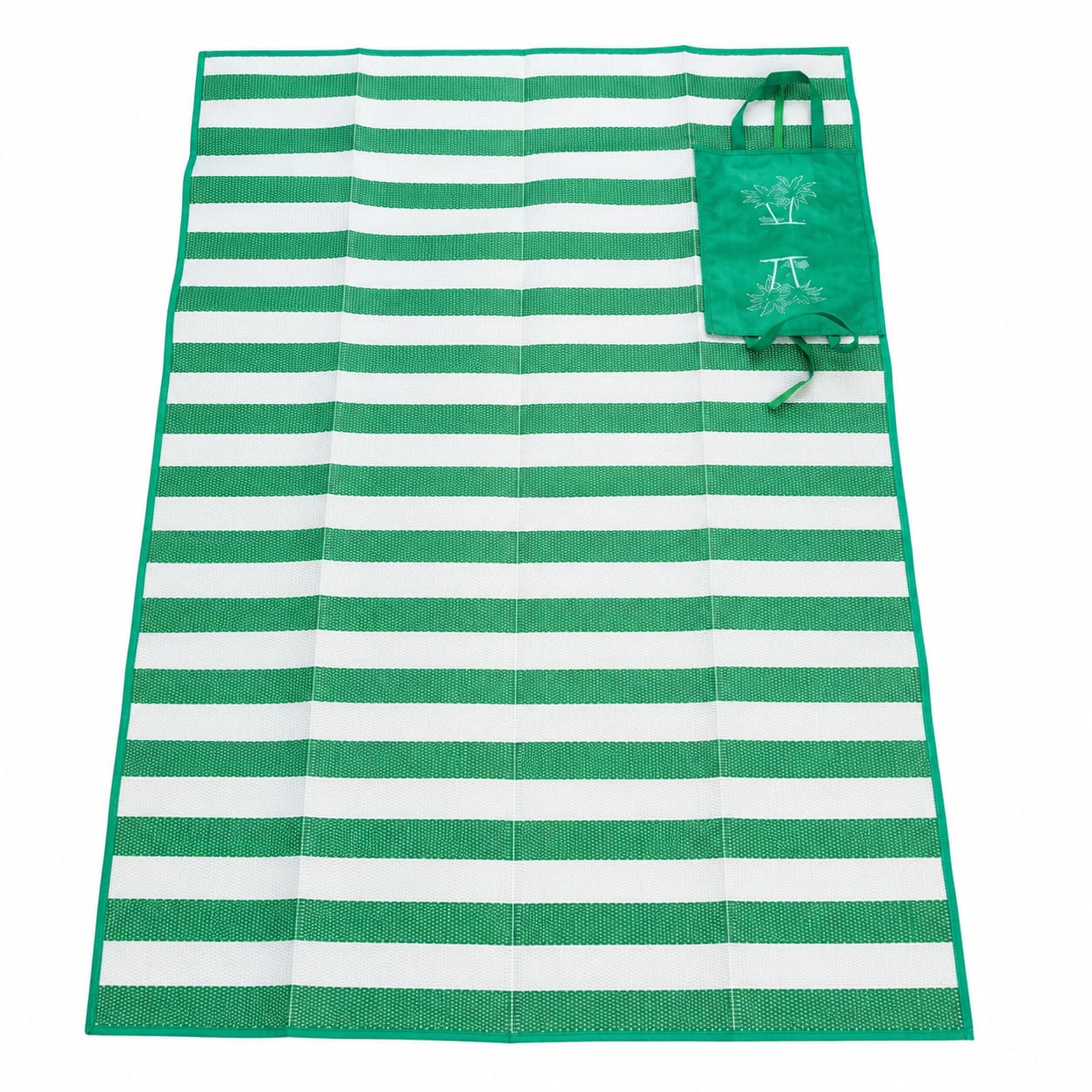 Rogojina pliabila pentru plaja cu manere, PVC si material textil