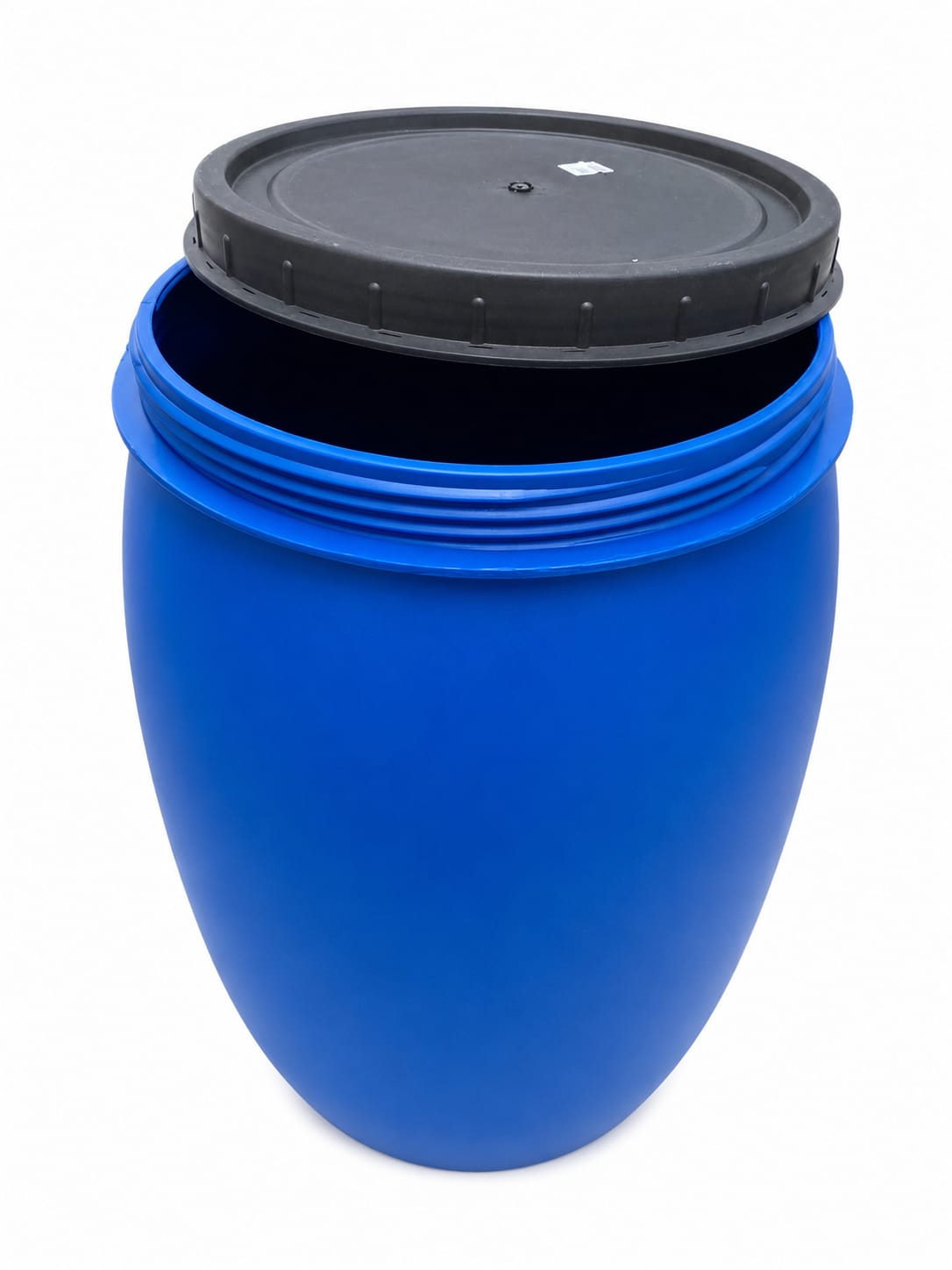 Bidon alimentar din plastic cu capac filetat, 120 litri, albastru