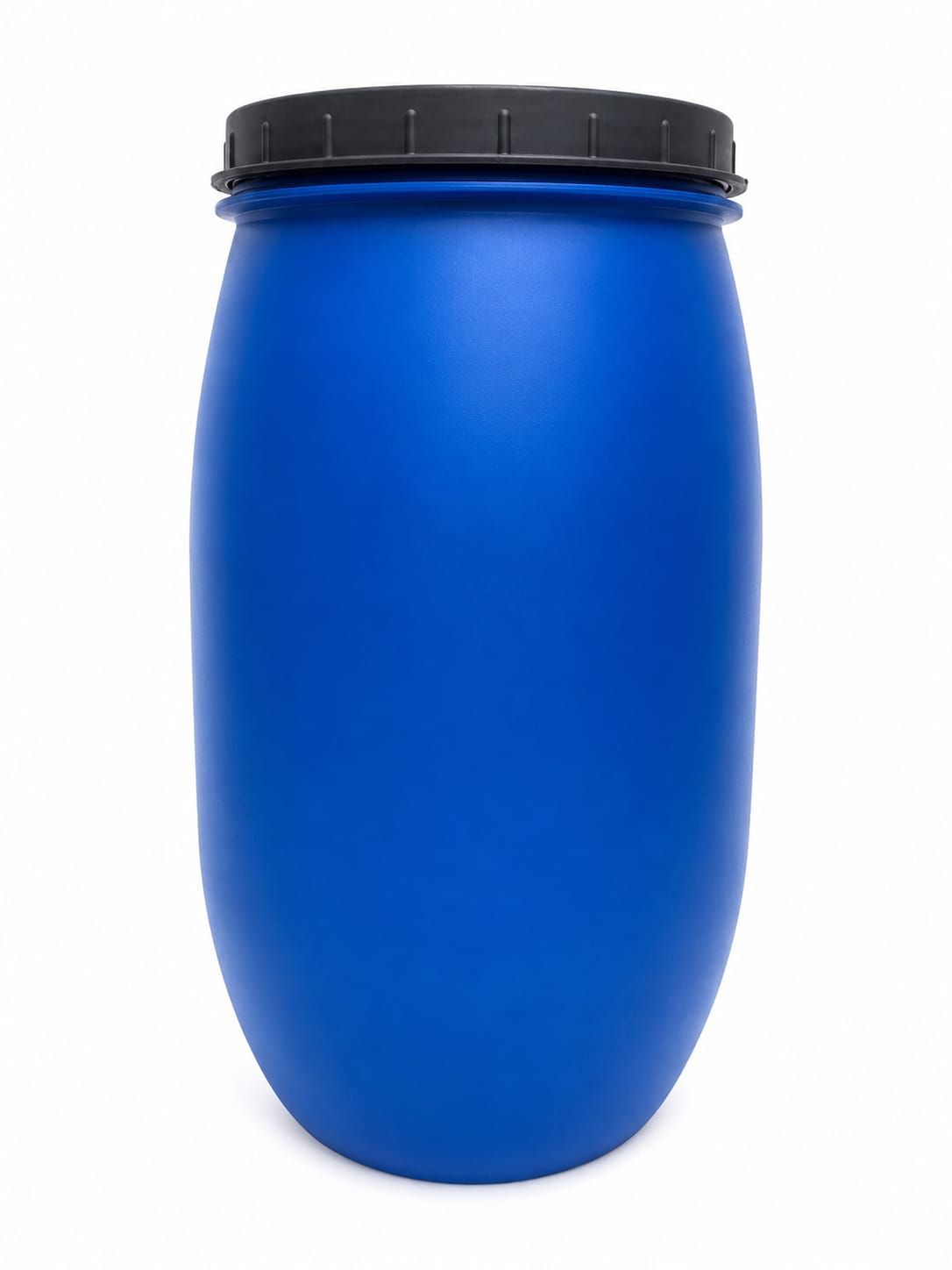 Bidon alimentar din plastic cu capac filetat, 120 litri, albastru