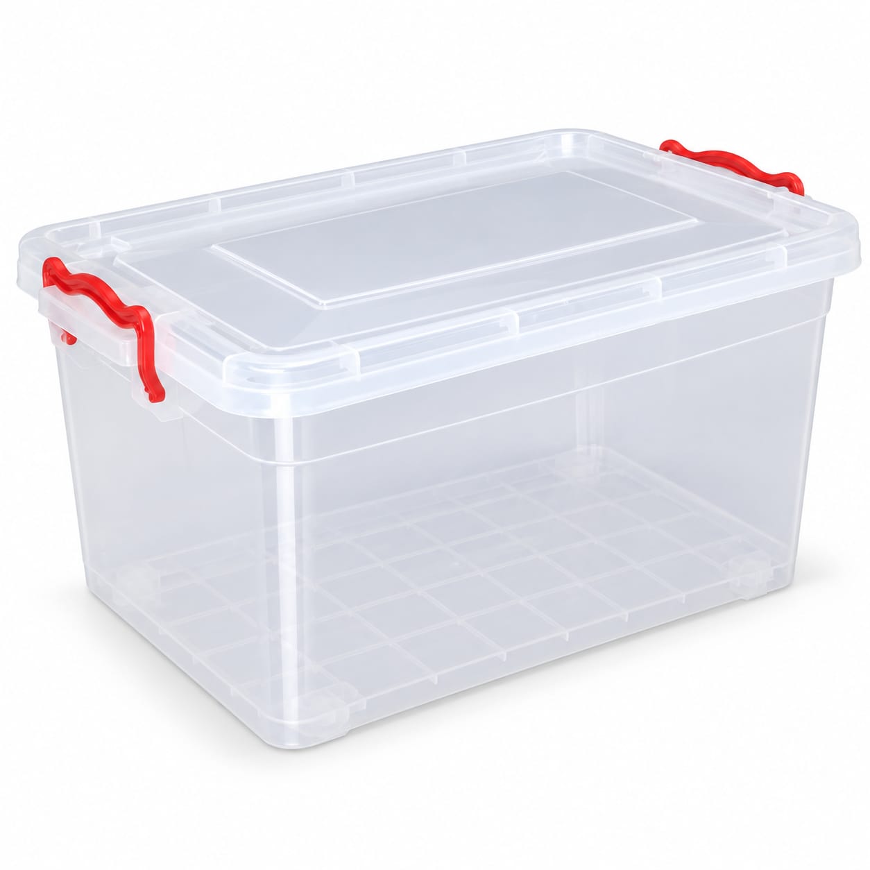 Cutie alimentara Bayel din plastic cu capac, cleme si roti, 40 litri