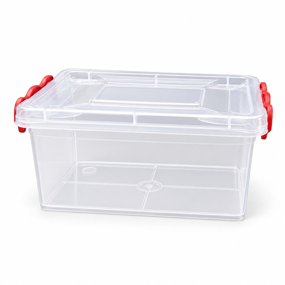 Cutie alimentara 1 litru cu capac si manere de inchidere, transparenta