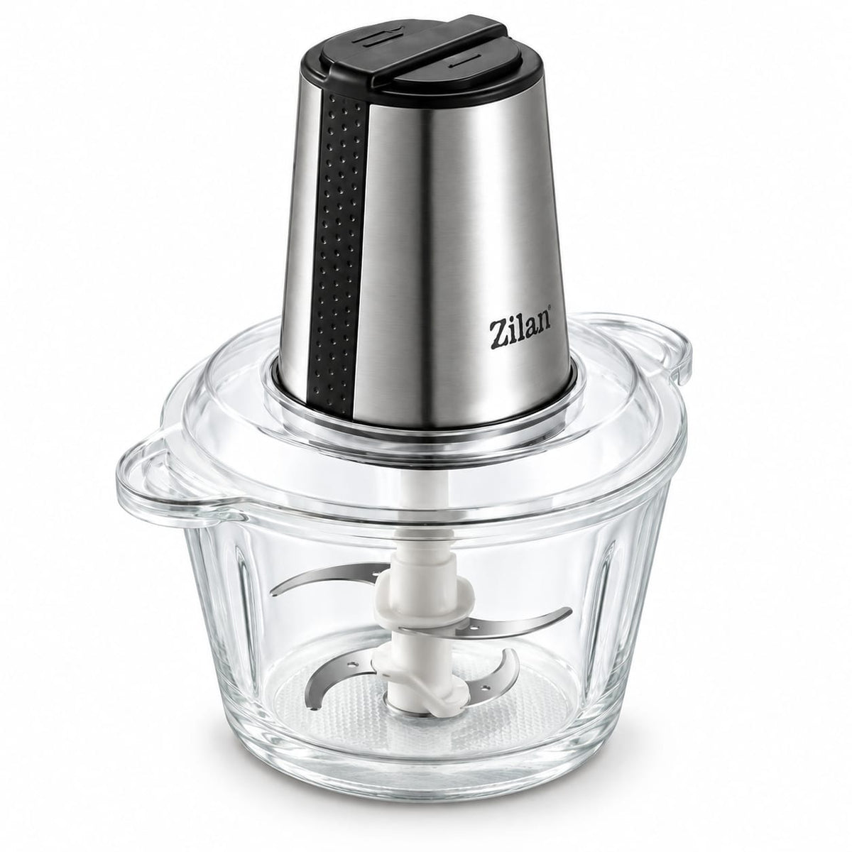 Tocator electric Zilan ZLN3888, 300 W, bol sticla 1,6 litri, 4 lame inox