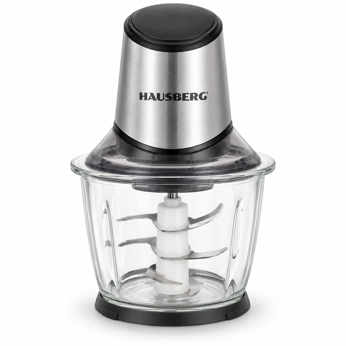 Tocator electric Hausberg HB-4505IN, 500 W, bol sticla 2 litri, 4 lame inox