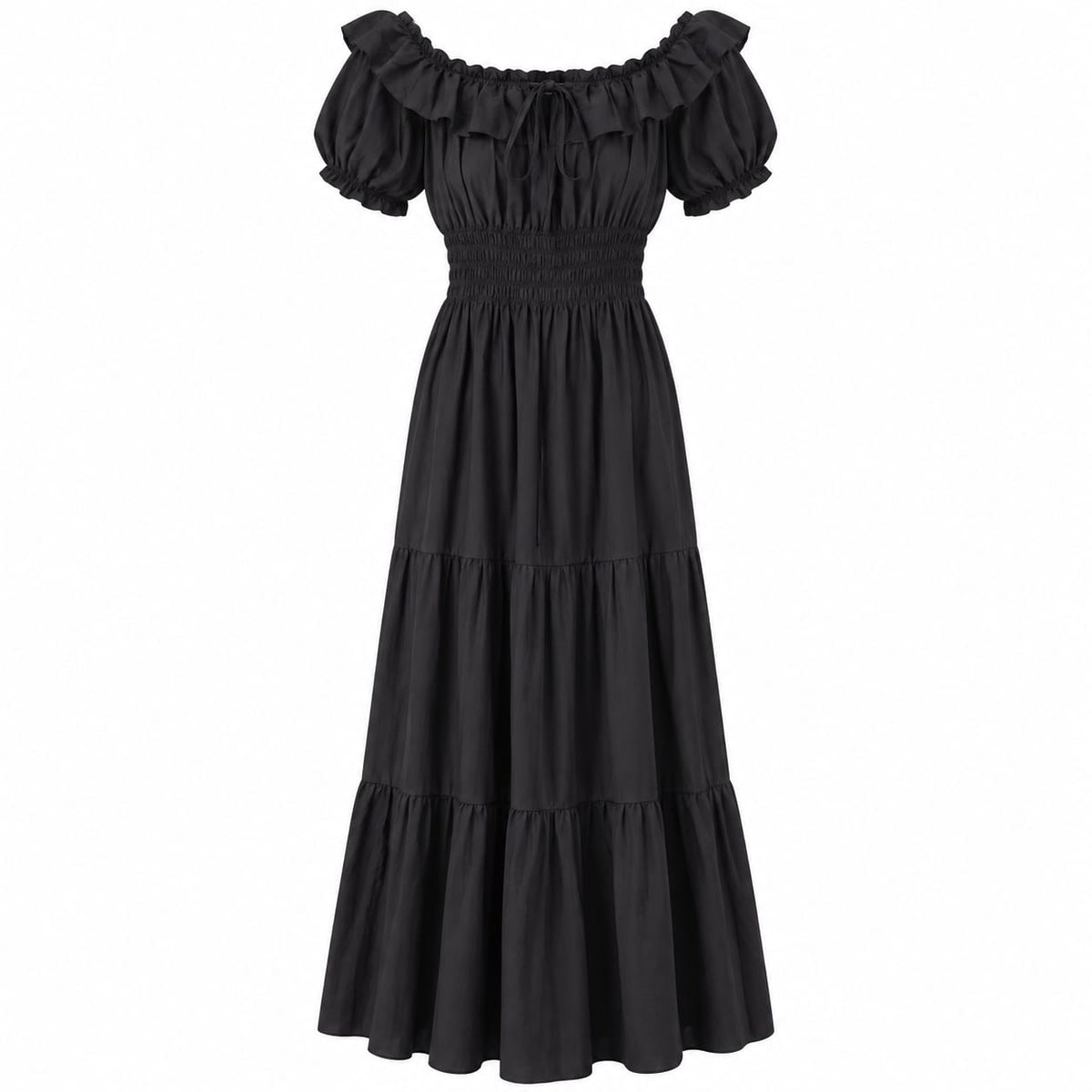 Rochie lunga neagra 3XL/4XL la oferta - Lichidare stoc