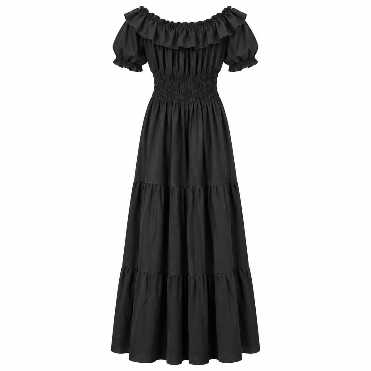Rochie lunga neagra 3XL/4XL la oferta - Lichidare stoc