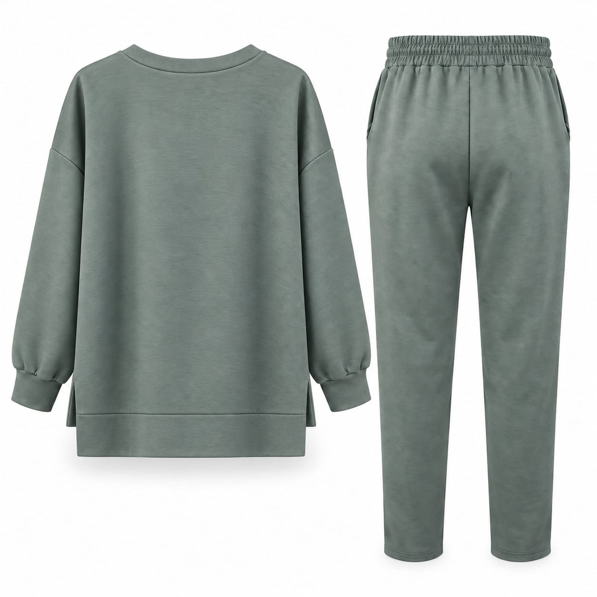 Trening dama verde salvie cu strasuri, marime universala