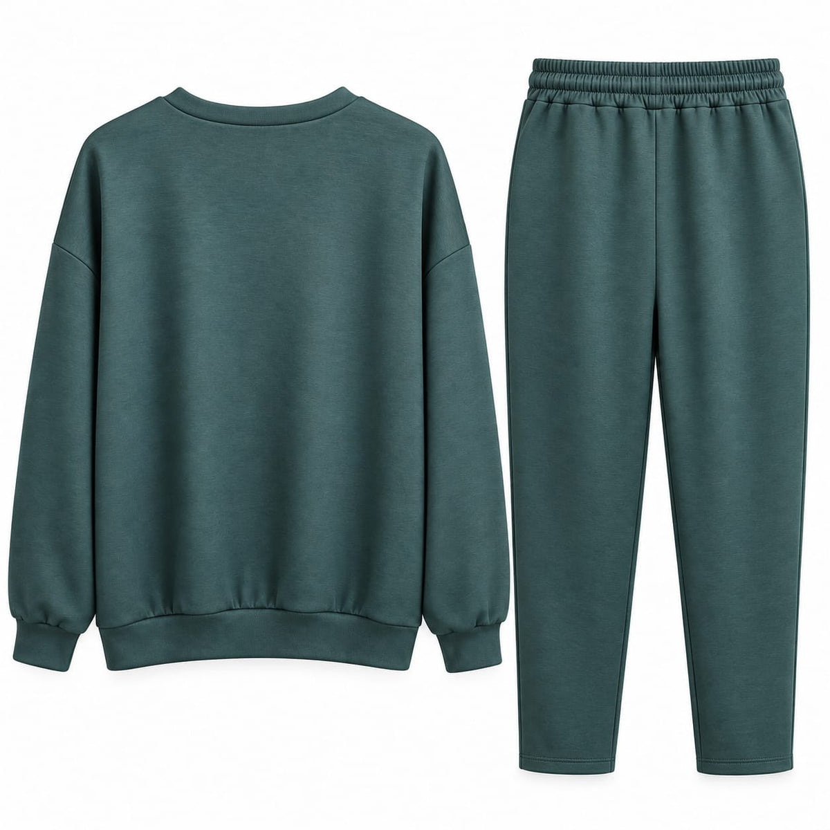 Trening dama verde petrol cu floare alba, marime universala