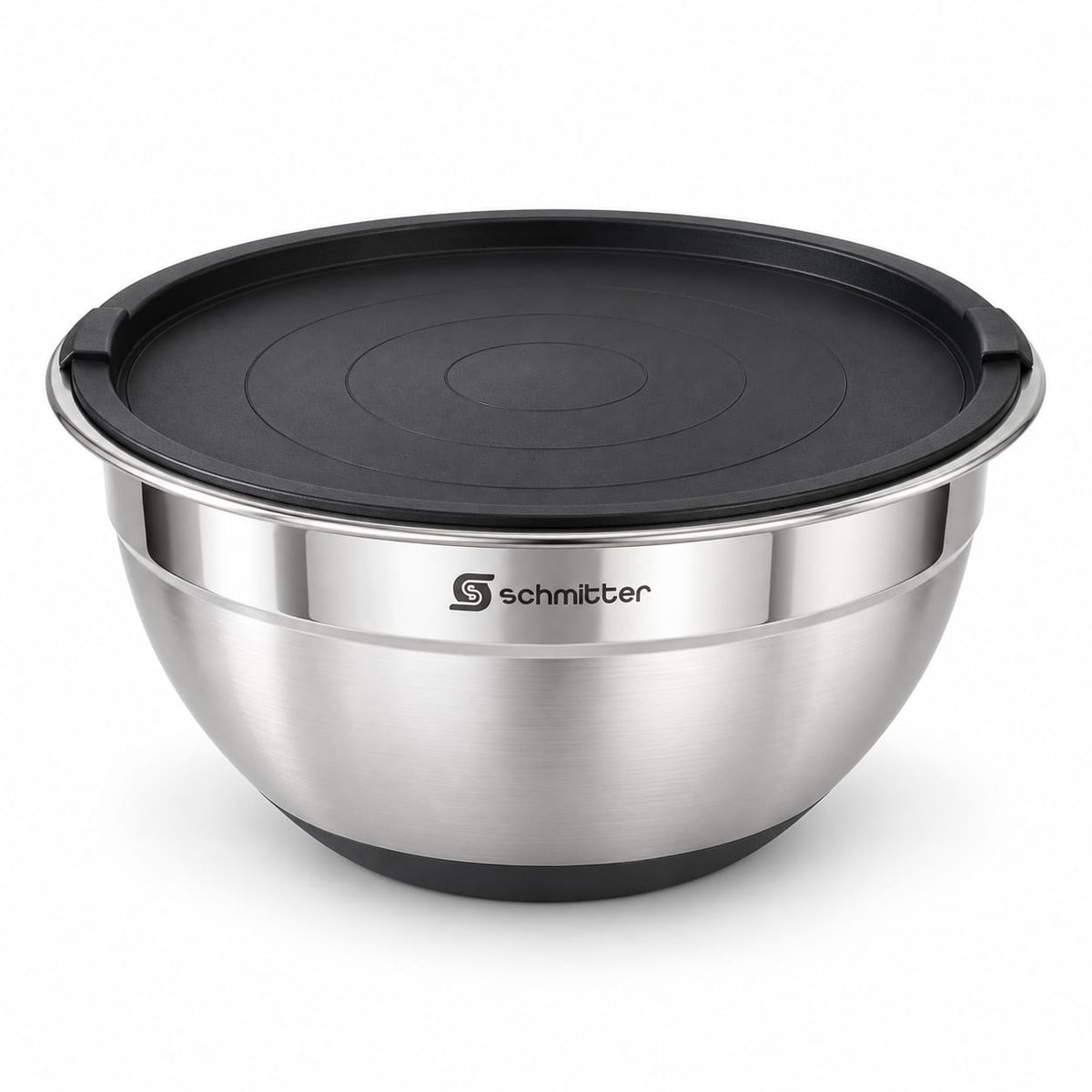Bol inox Schmitter 28 cm cu capac, pentru mixare si salate