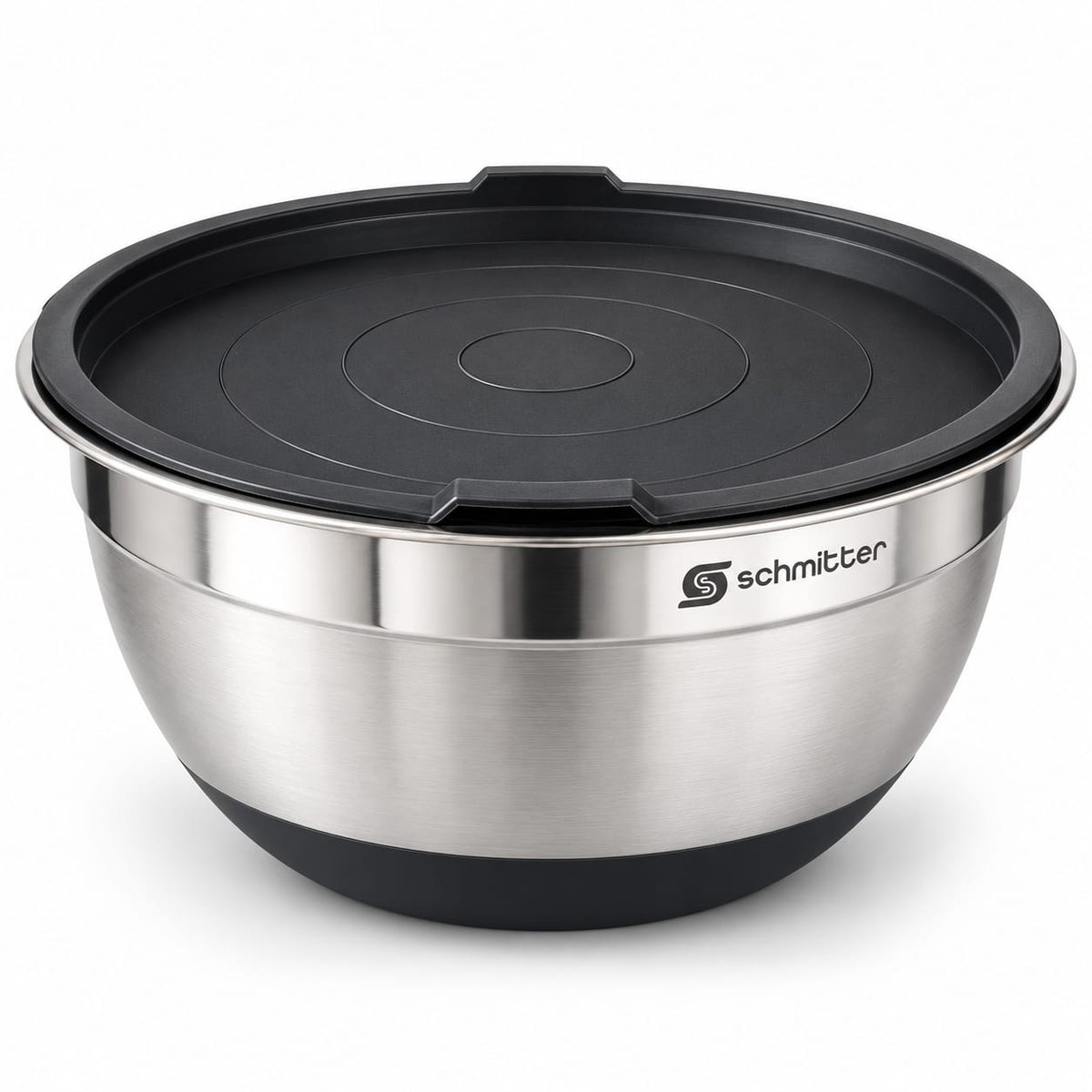 Bol inox Schmitter 26 cm cu capac, pentru mixare si salate