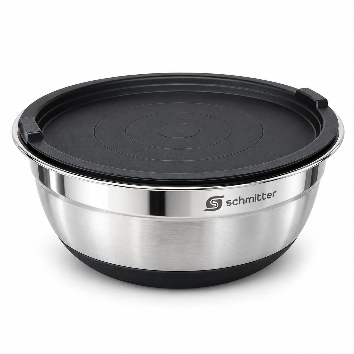 Bol inox Schmitter 24 cm cu capac, pentru mixare si salate