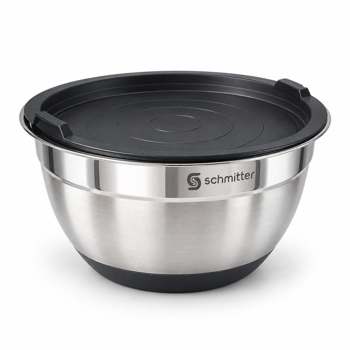 Bol inox Schmitter 20 cm cu capac, pentru mixare si salate