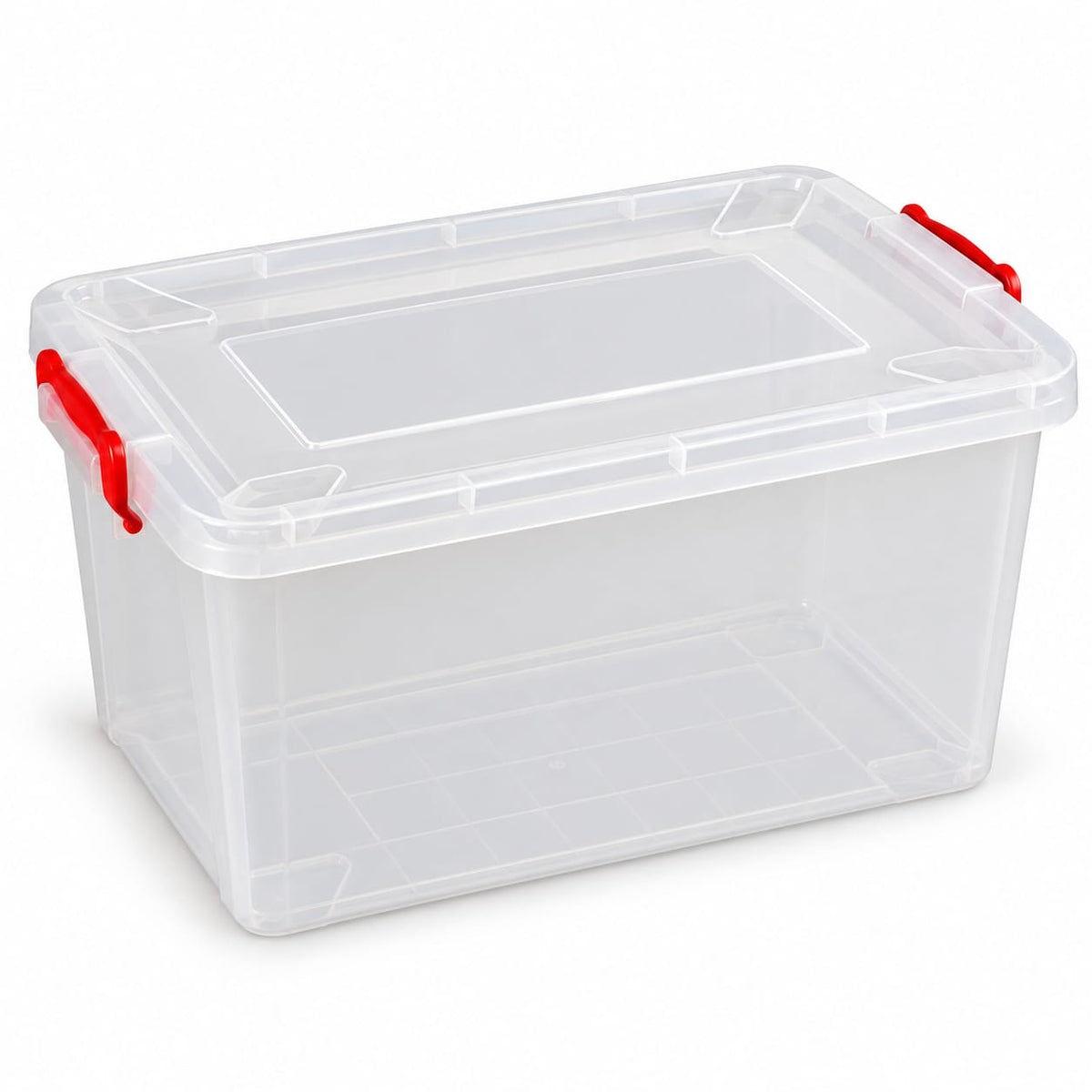 Cutie alimentara din plastic cu capac si clipsuri, capacitate 10 L