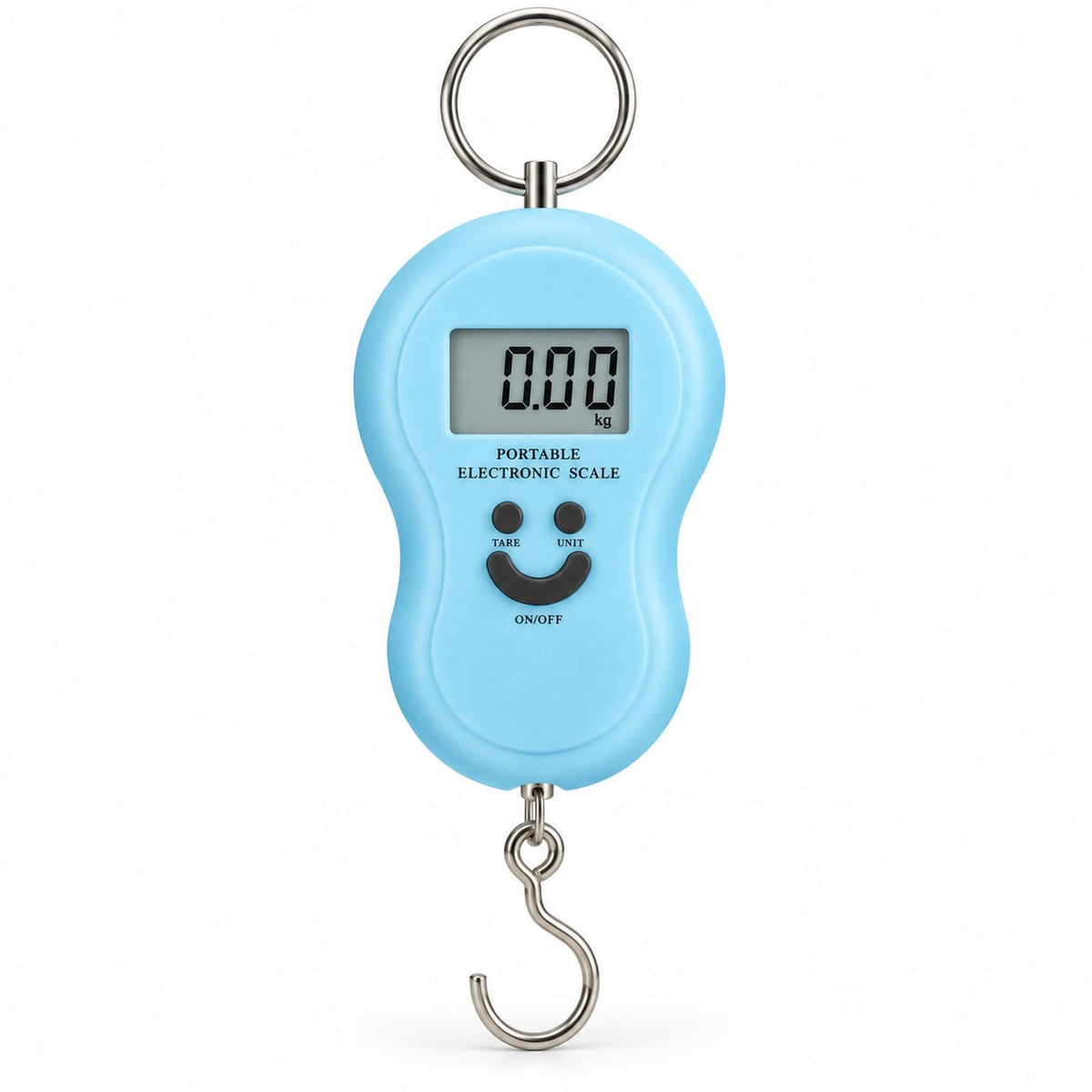 Cantar electronic portabil cu carlig, capacitate 40 kg, afisaj digital LCD