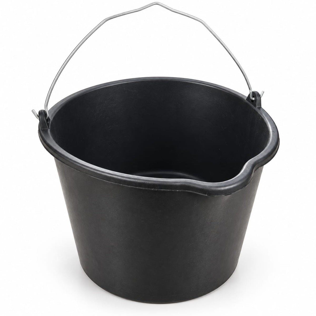 Galeata constructii din plastic 20 L cu maner metalic, pentru mortar si materiale