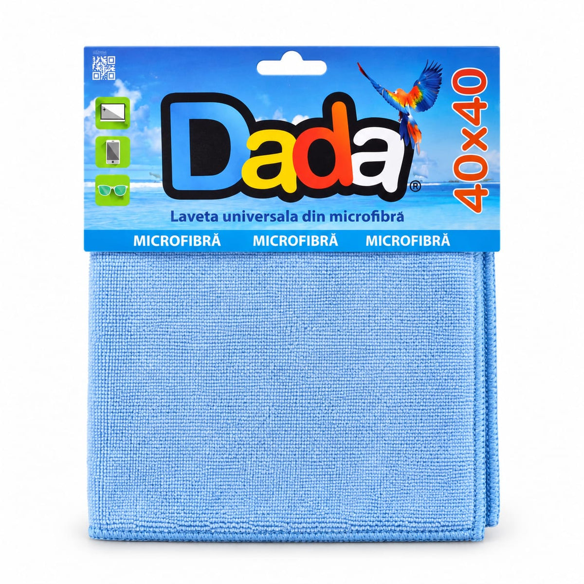 Laveta universala din microfibra Dada 40x40 cm, albastra