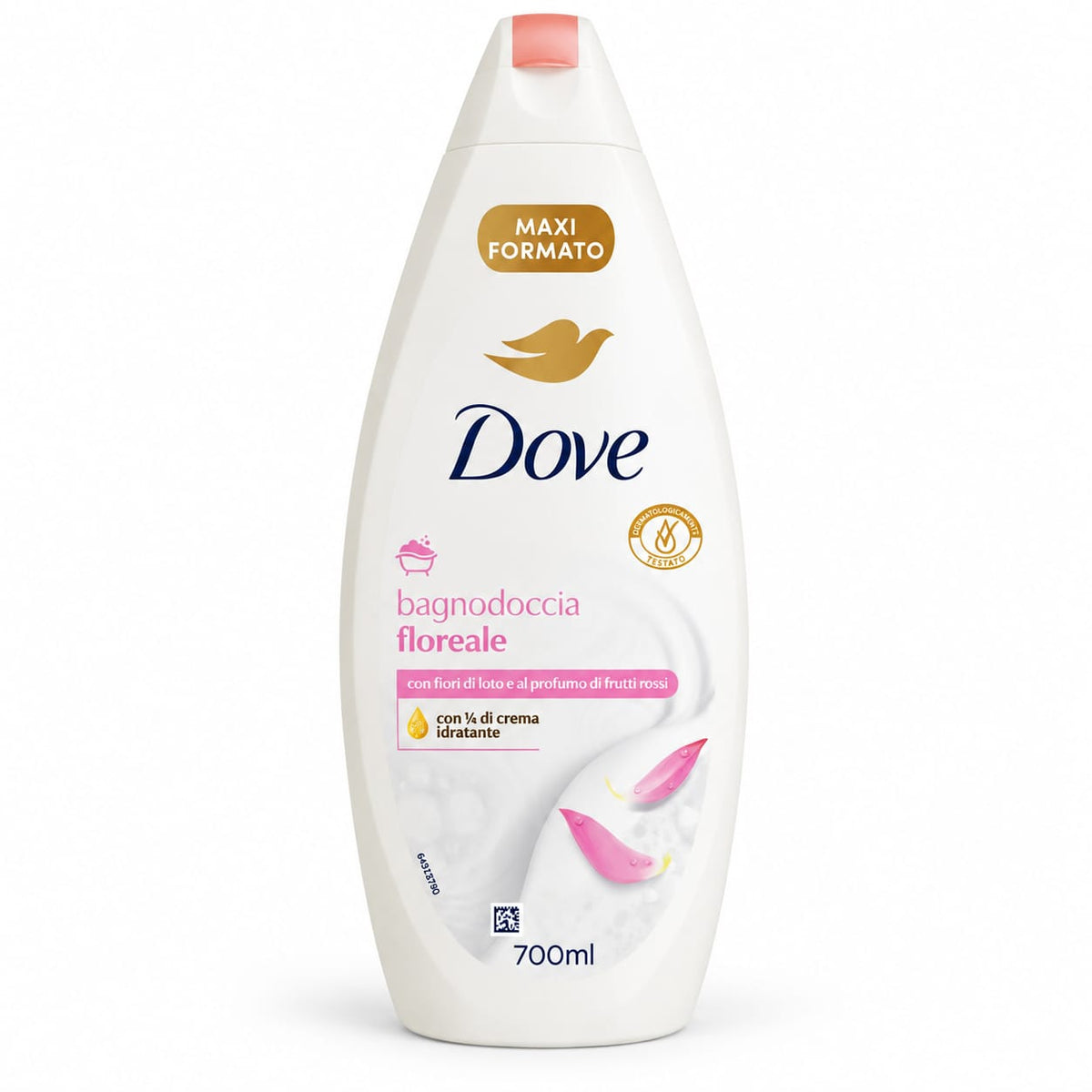 Spuma de dus Dove Floreale cu flori de lotus si parfum de fructe rosii, 700 ml