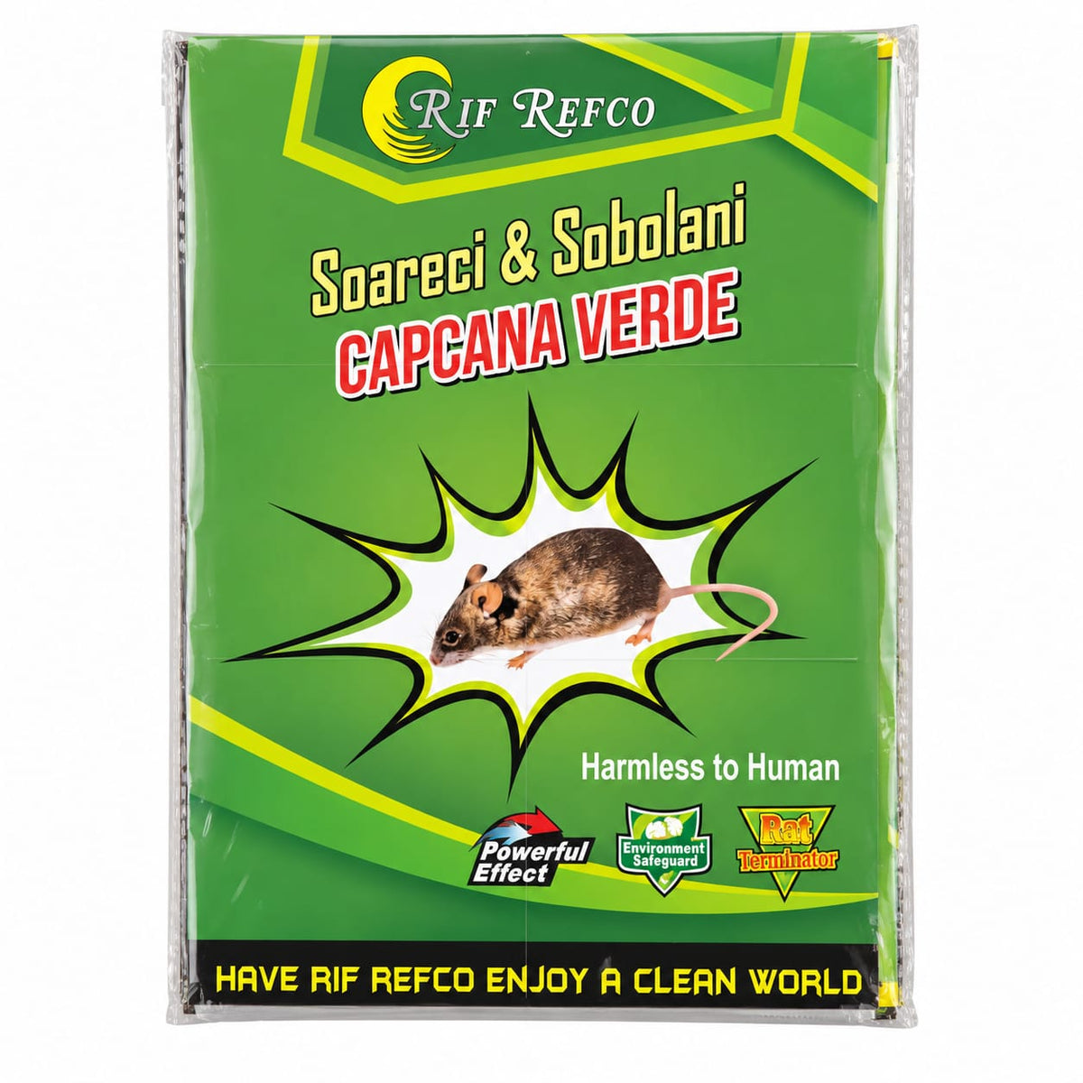 Capcana Adeziva pentru Soareci si Sobolani Rif Refco, Reutilizabila, Non-Toxica
