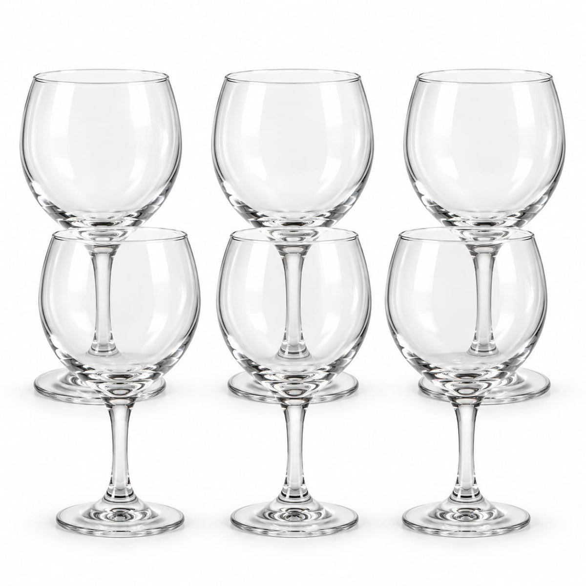 Set 6 pahare de apa cu picior Uniglass Kouros, 275 ml, din sticla