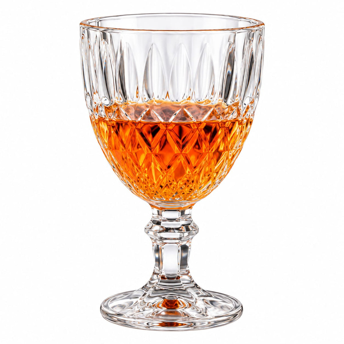 Set 6 pahare cu picior din sticla Malooki, 340 ml, MK 11-GL