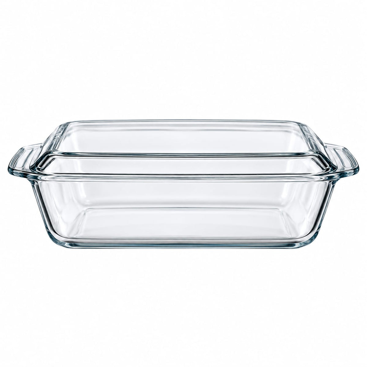 Vas termorezistent cu capac Borcam Pasabahce, 1,95 L, 33,6 x 19 cm