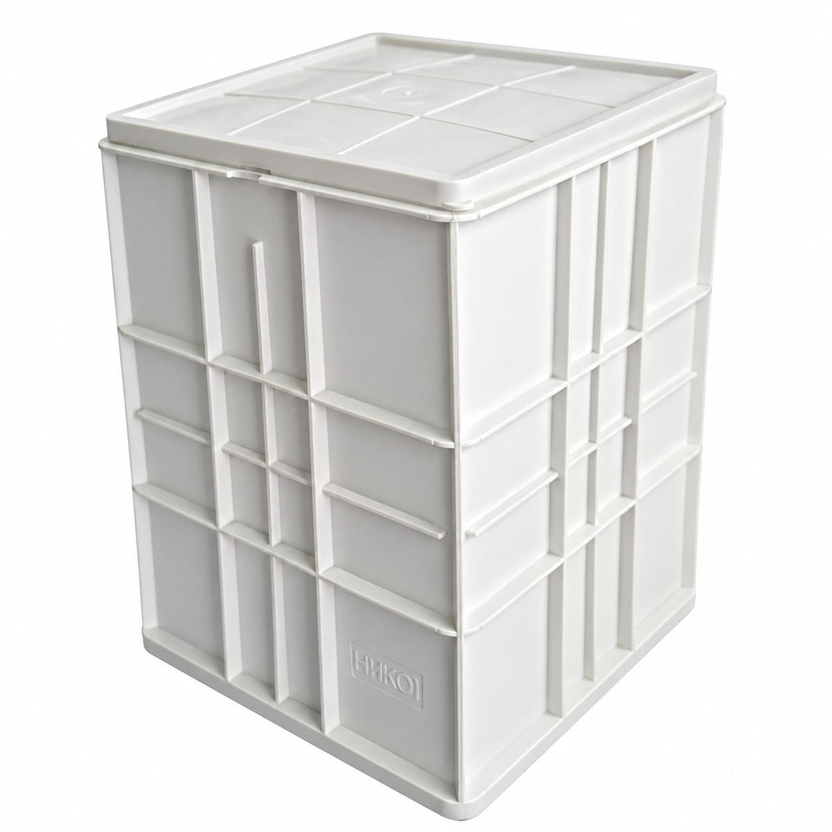 Cutie pentru branza 20 L, cu capac, din plastic, alba