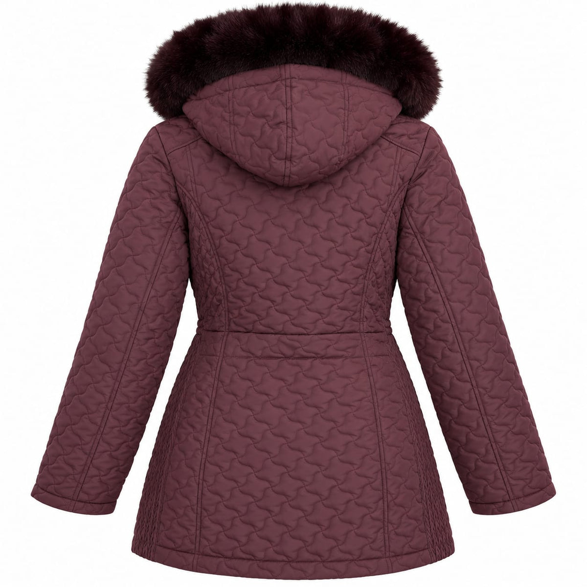 Geaca dama de iarna matlasata cu gluga, marimi mari 4XL-8XL