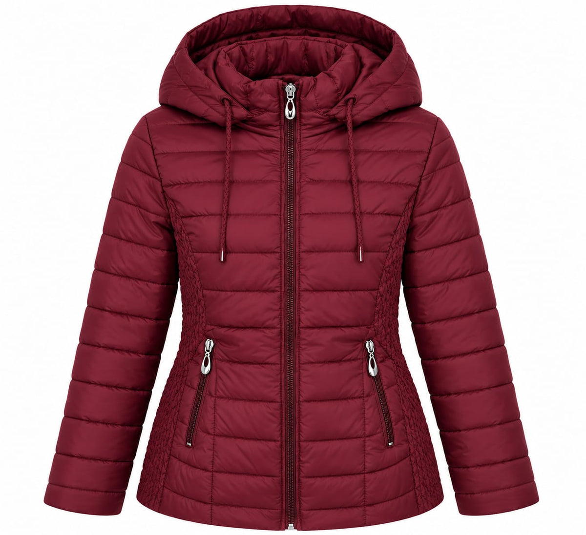 Geaca dama bordo, necaptusita, primavara-toamna, 4XL-8XL