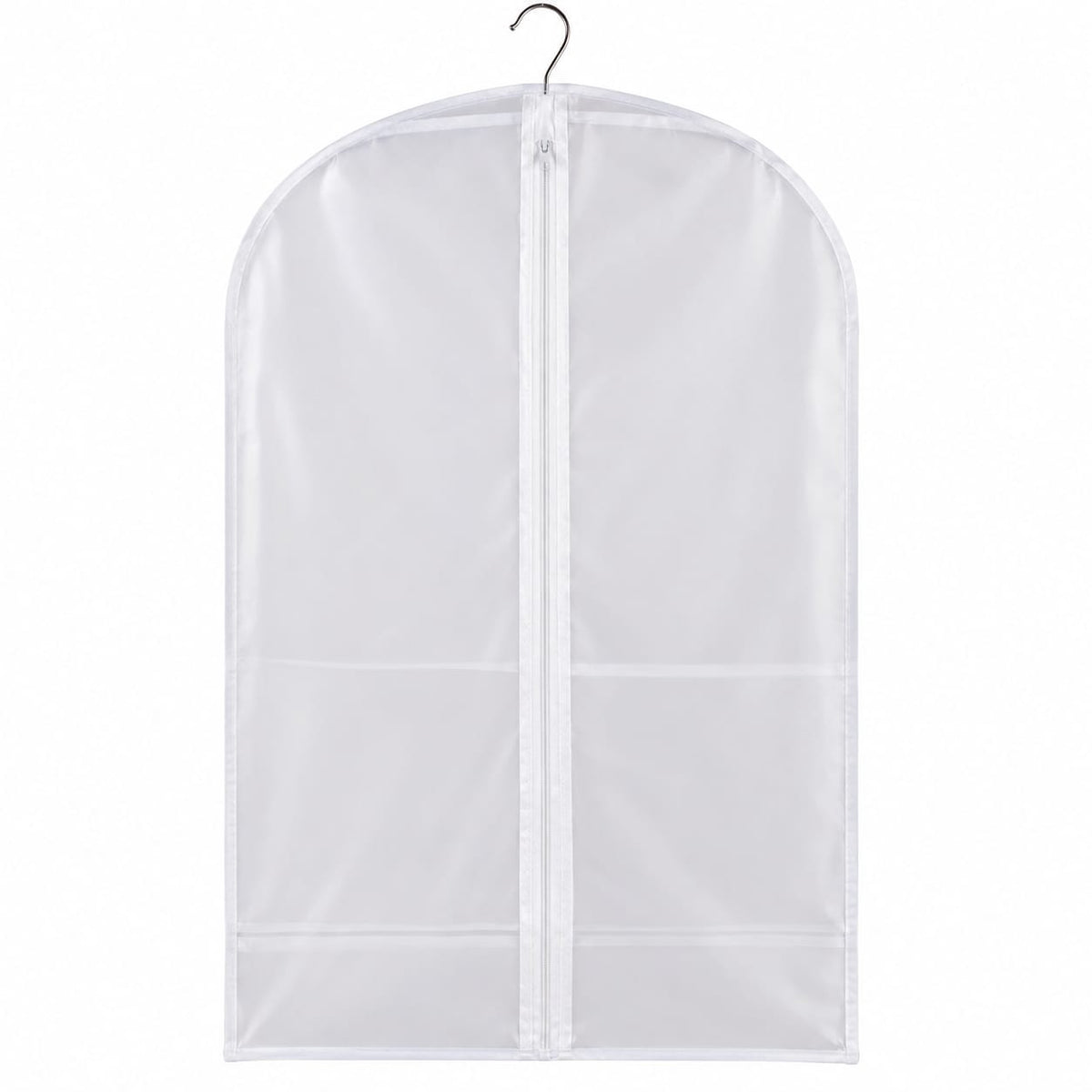 Husa protectie haine 60x100 cm cu fermoar, PEVA, transparenta
