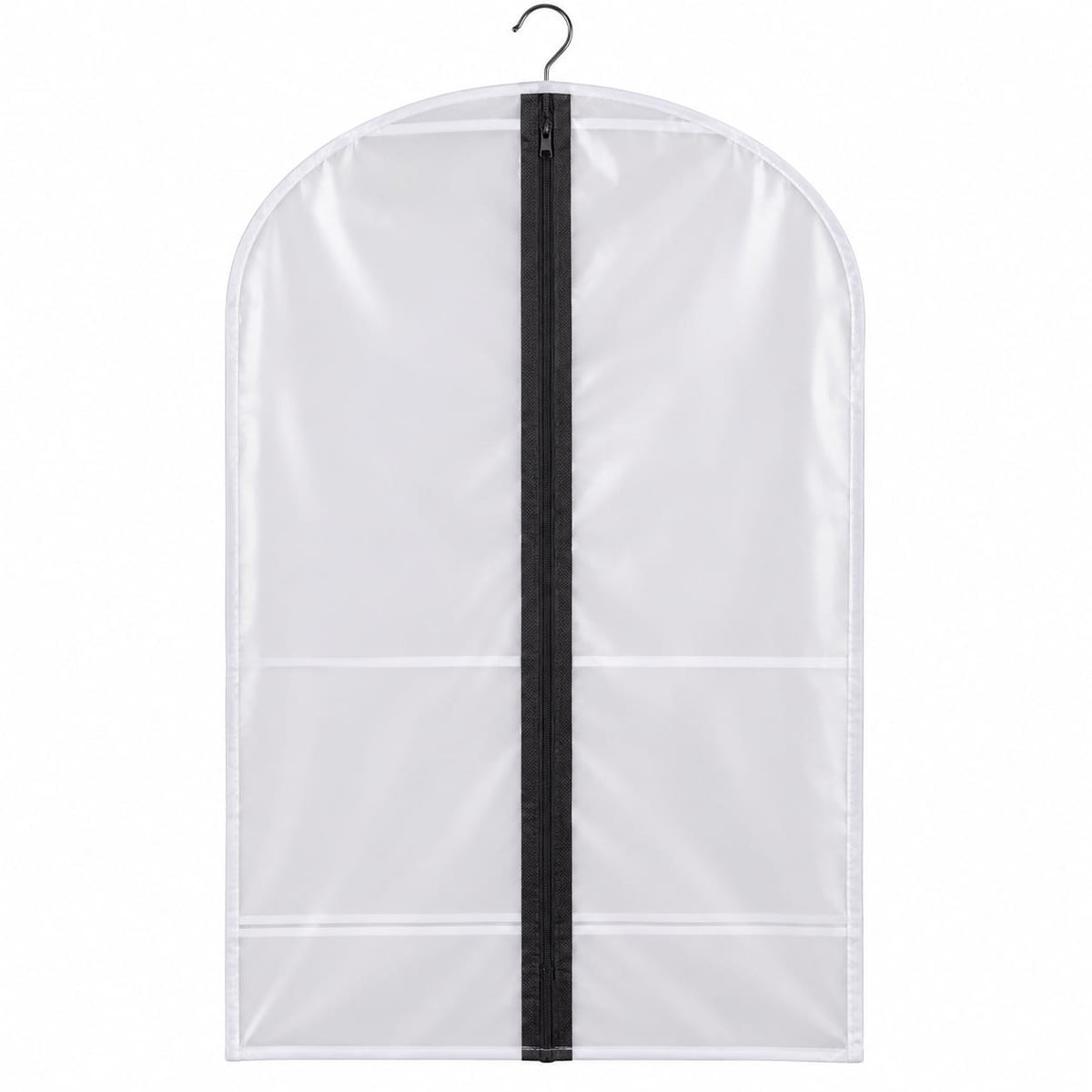 Husa protectie haine 60x80 cm cu fermoar, PEVA, transparenta