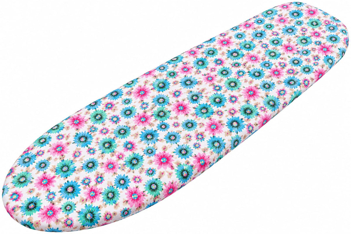 Husa pentru masa de calcat 140x50 cm, model floral multicolor