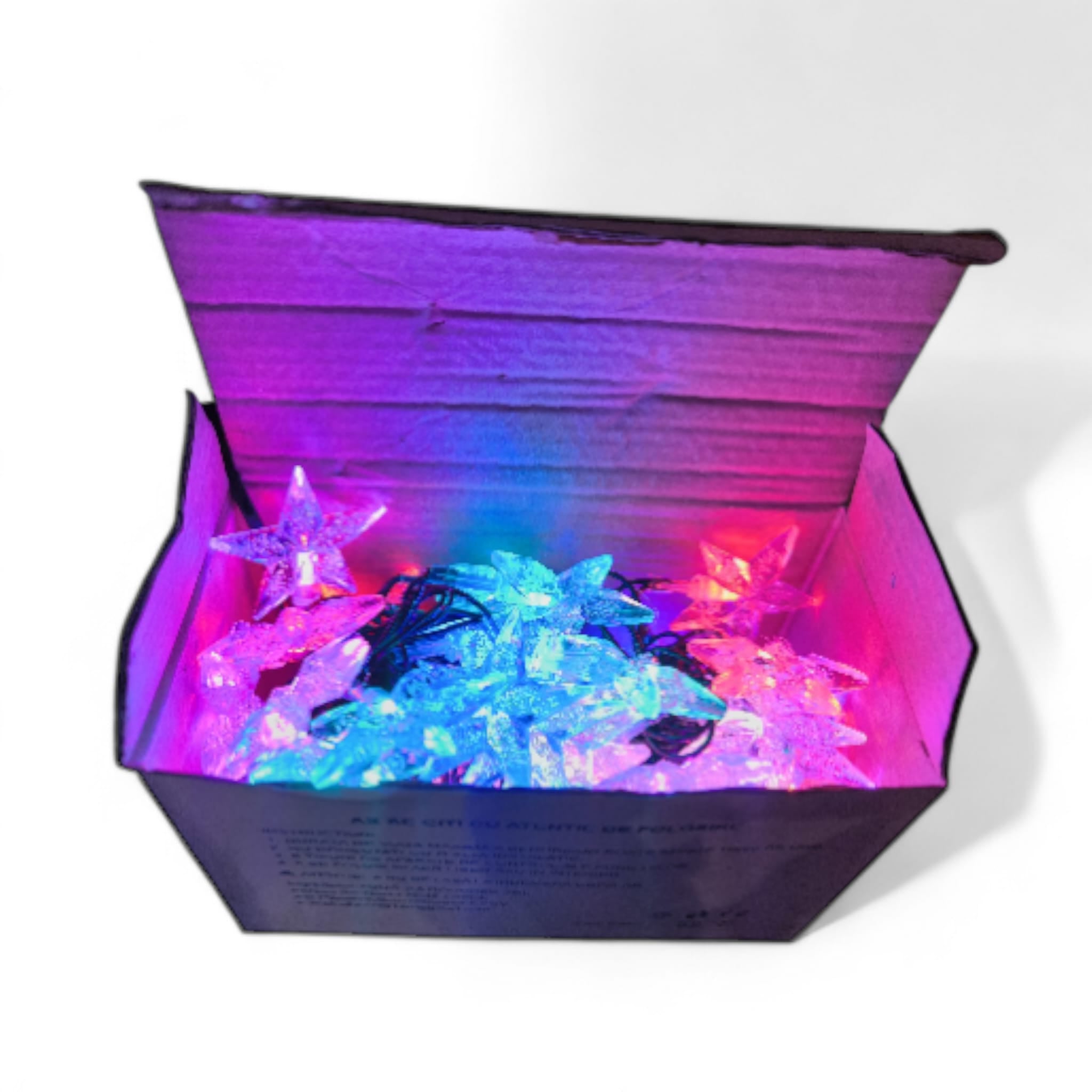 ⭐ Instalație Stele LED – 40 LED-uri, Multicolor – Decor Magic de Crăciun