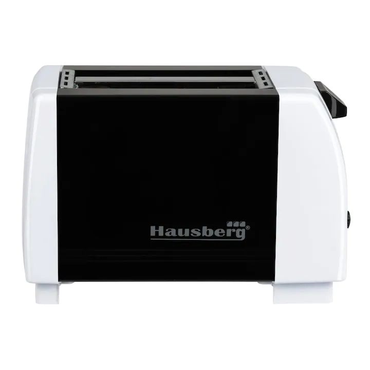 Prajitor de paine Hausberg HB-150NG, 750 W, 2 felii, grad de rumenire variabil, negru