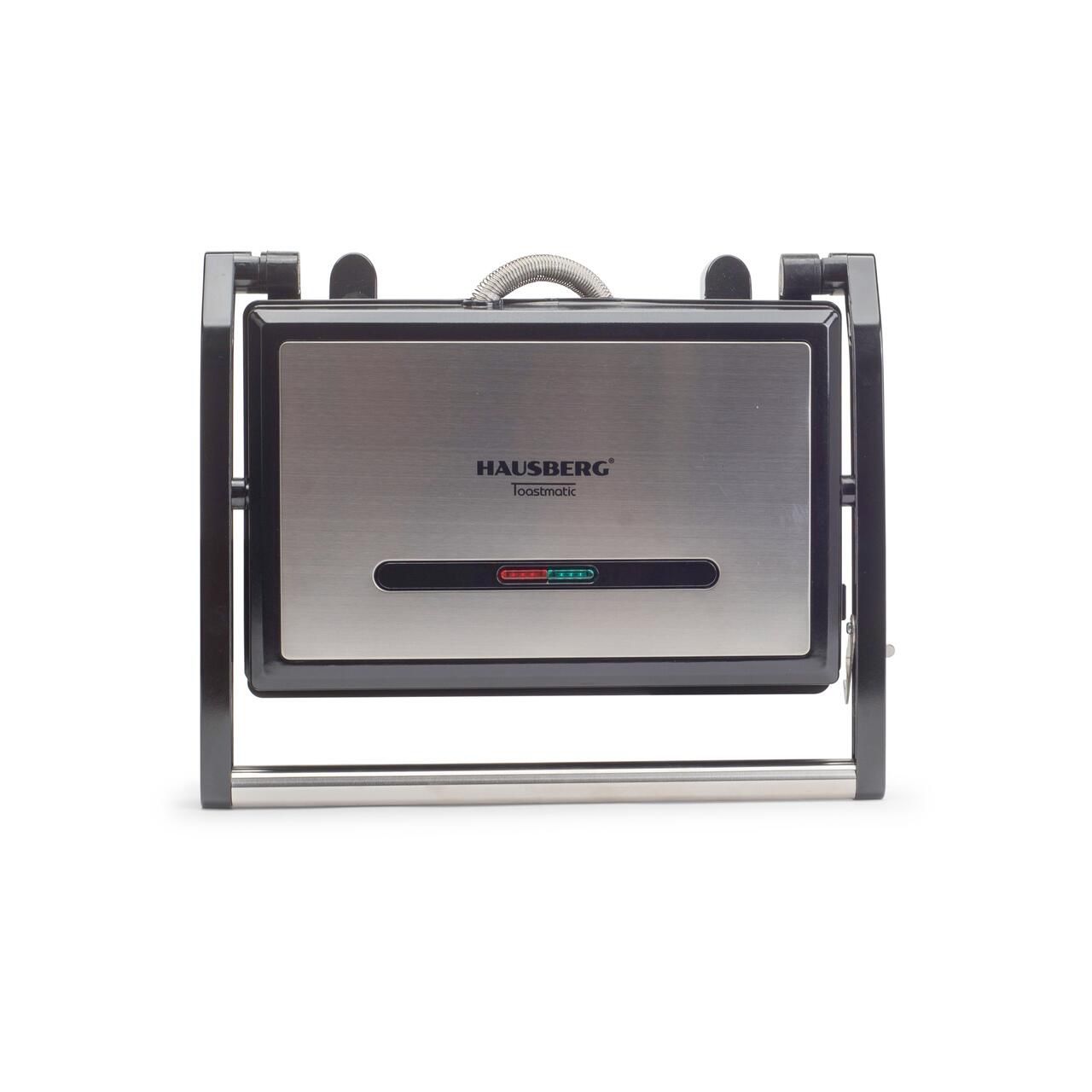 Sandwich Maker & Grill Hausberg HB-539IN – 1100-1300 W, termostat reglabil, placi granit