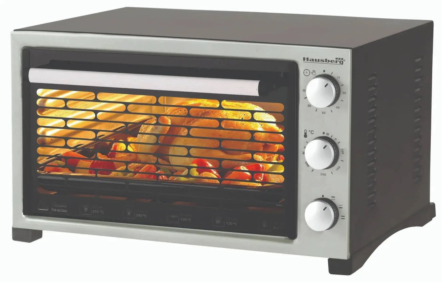 Cuptor electric Hausberg HB-9320 38 L | 1420 W | Cronometru & Termostat reglabil | Accesorii incluse