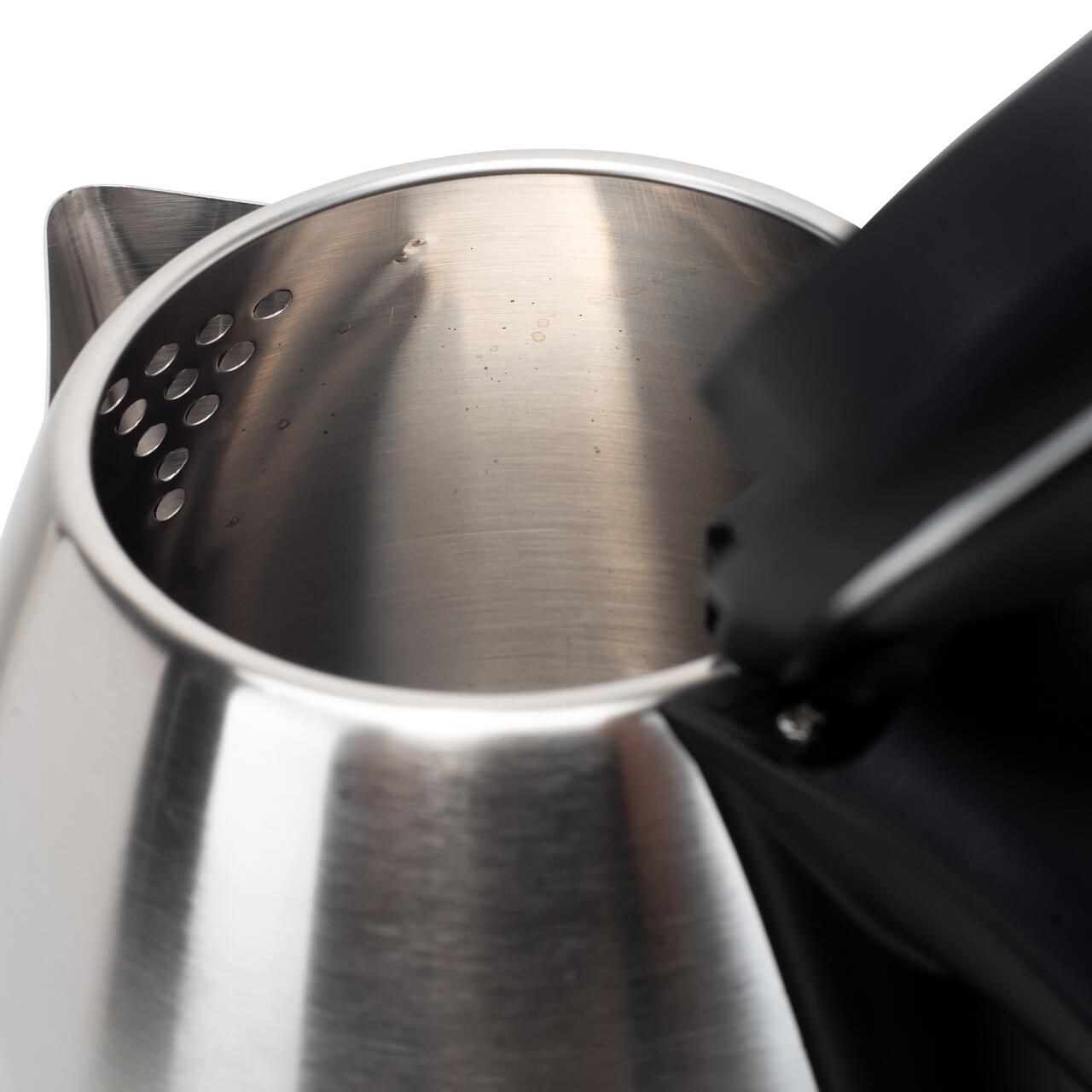Cana fierbator, inox, Hausberg HB-3615, 1500 W, 1.8 litri, suport rotativ, sistem de protectie