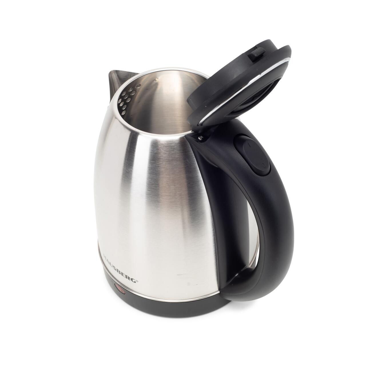 Cana fierbator, inox, Hausberg HB-3615, 1500 W, 1.8 litri, suport rotativ, sistem de protectie