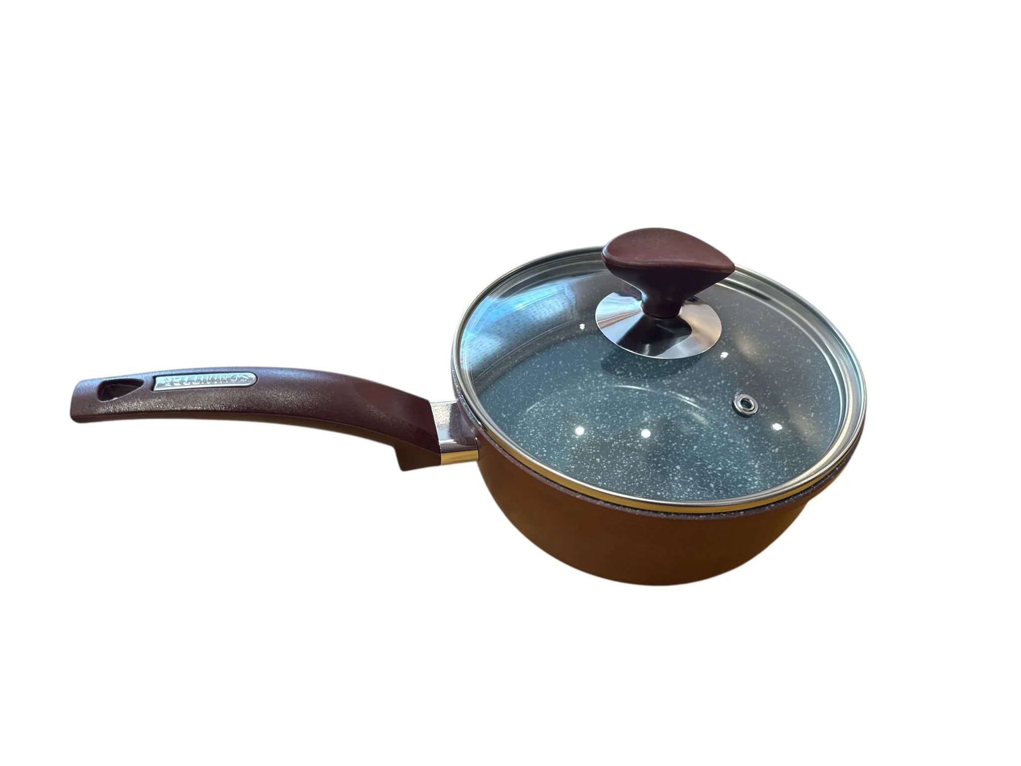Cratita cu coada Schmitter 18 cm 2L aluminiu turnat interior ceramic antiaderent