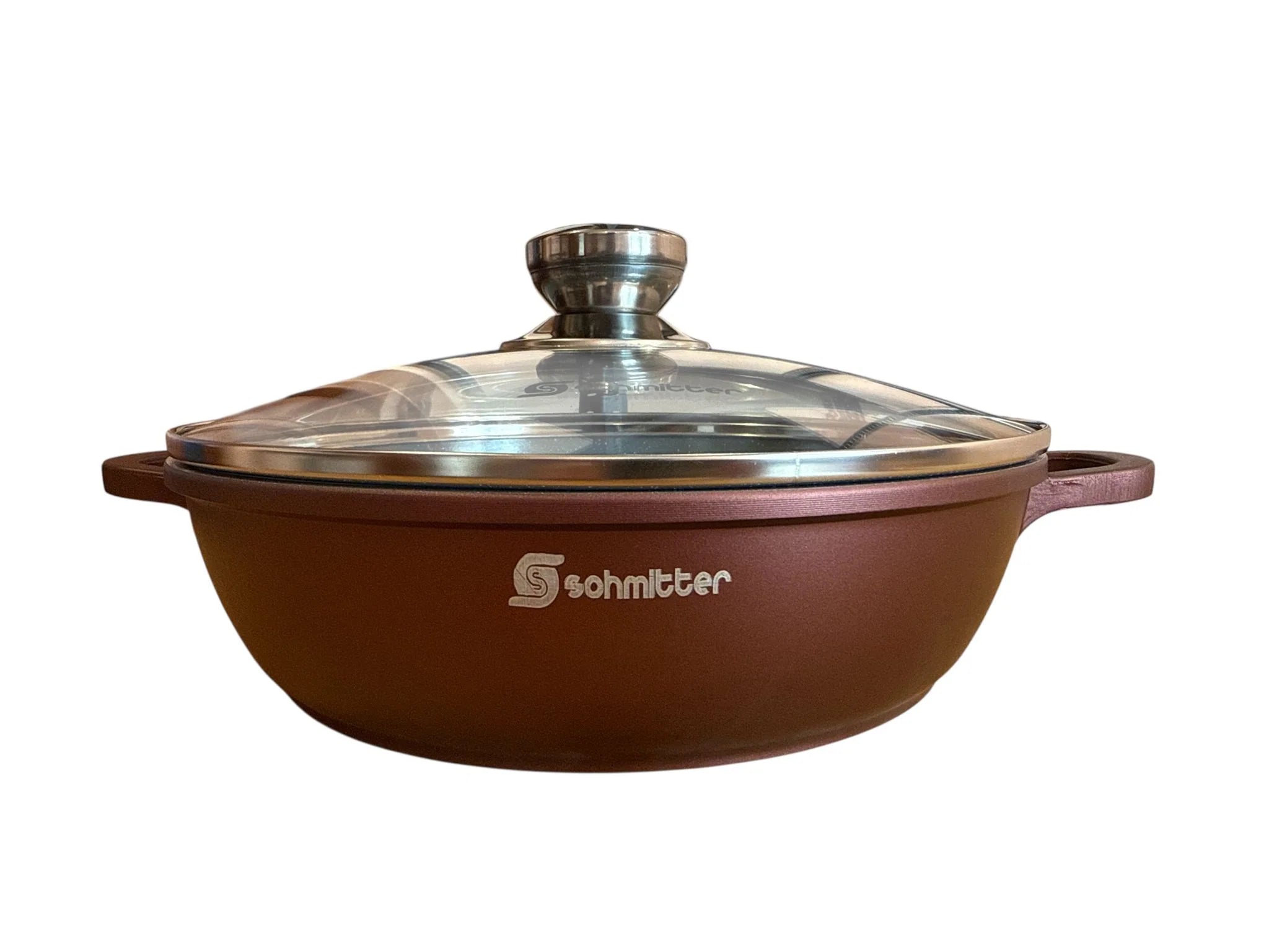 Cratita Schmitter 24 cm cu capac din sticla interior ceramic compatibila inductie