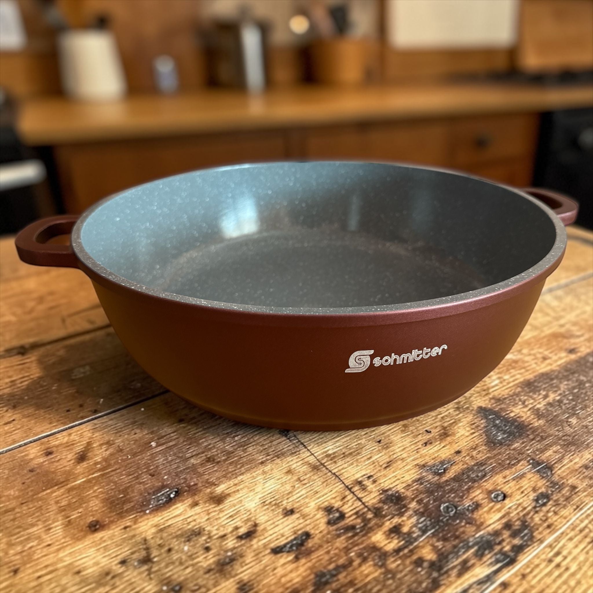 Cratita ceramica Schmitter 32 cm Aluminiu turnat 6.3 L Interior antiaderent Paleta cadou