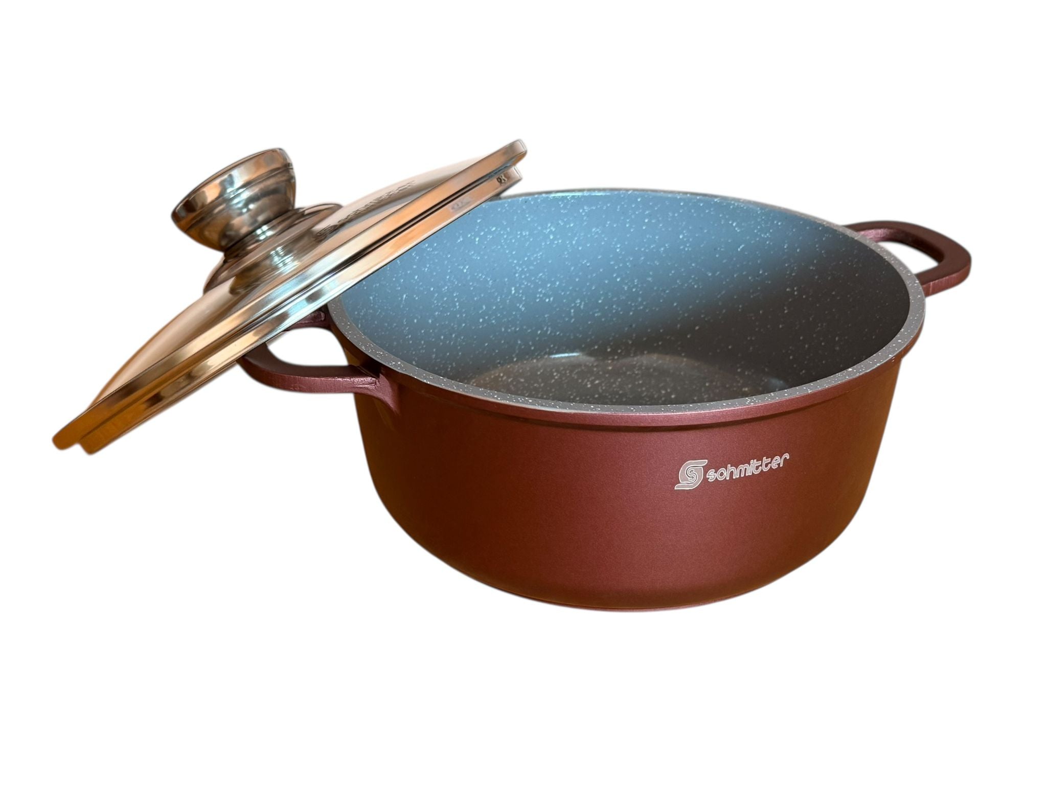 Oala Schmitter 20 cm Aluminiu turnat 2.5 L Interior ceramic Capac