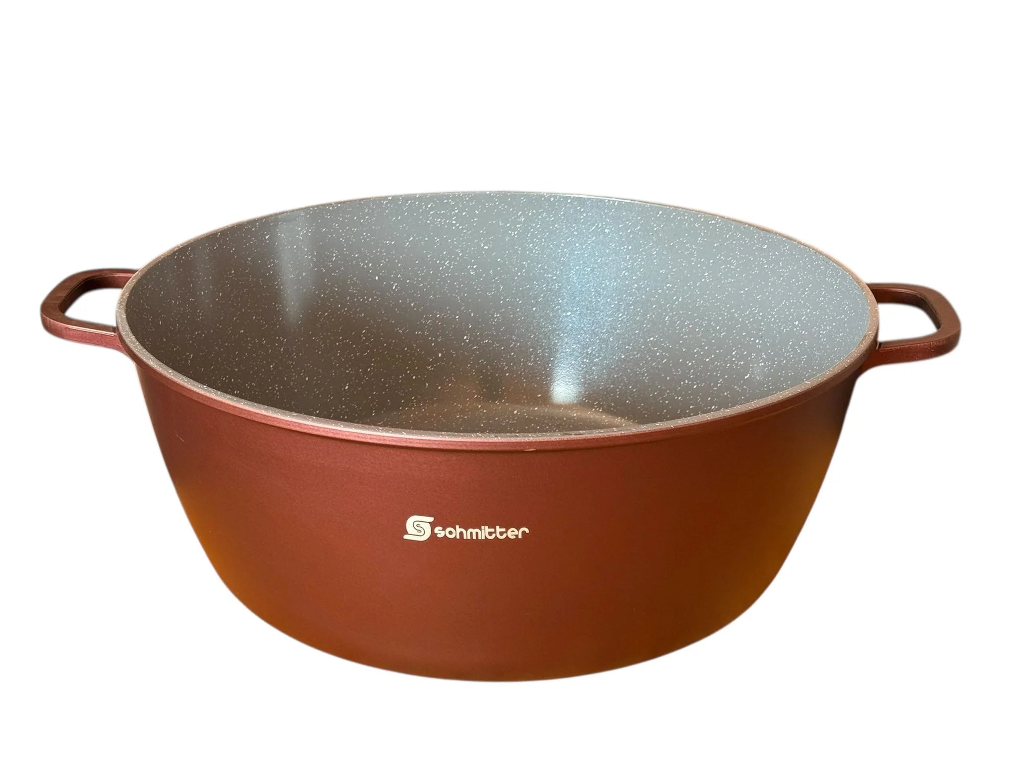 Oala Ceramica Schmitter 44 cm 25L cu Capac din Sticla si Paleta Cadou