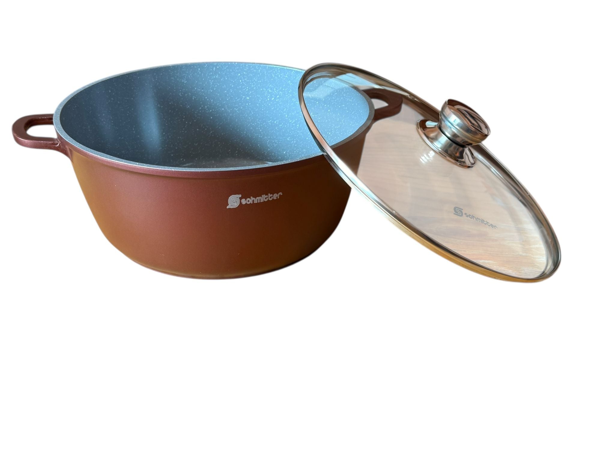 Oala Schmitter 28 cm Aluminiu turnat 6 L Interior ceramic cu capac