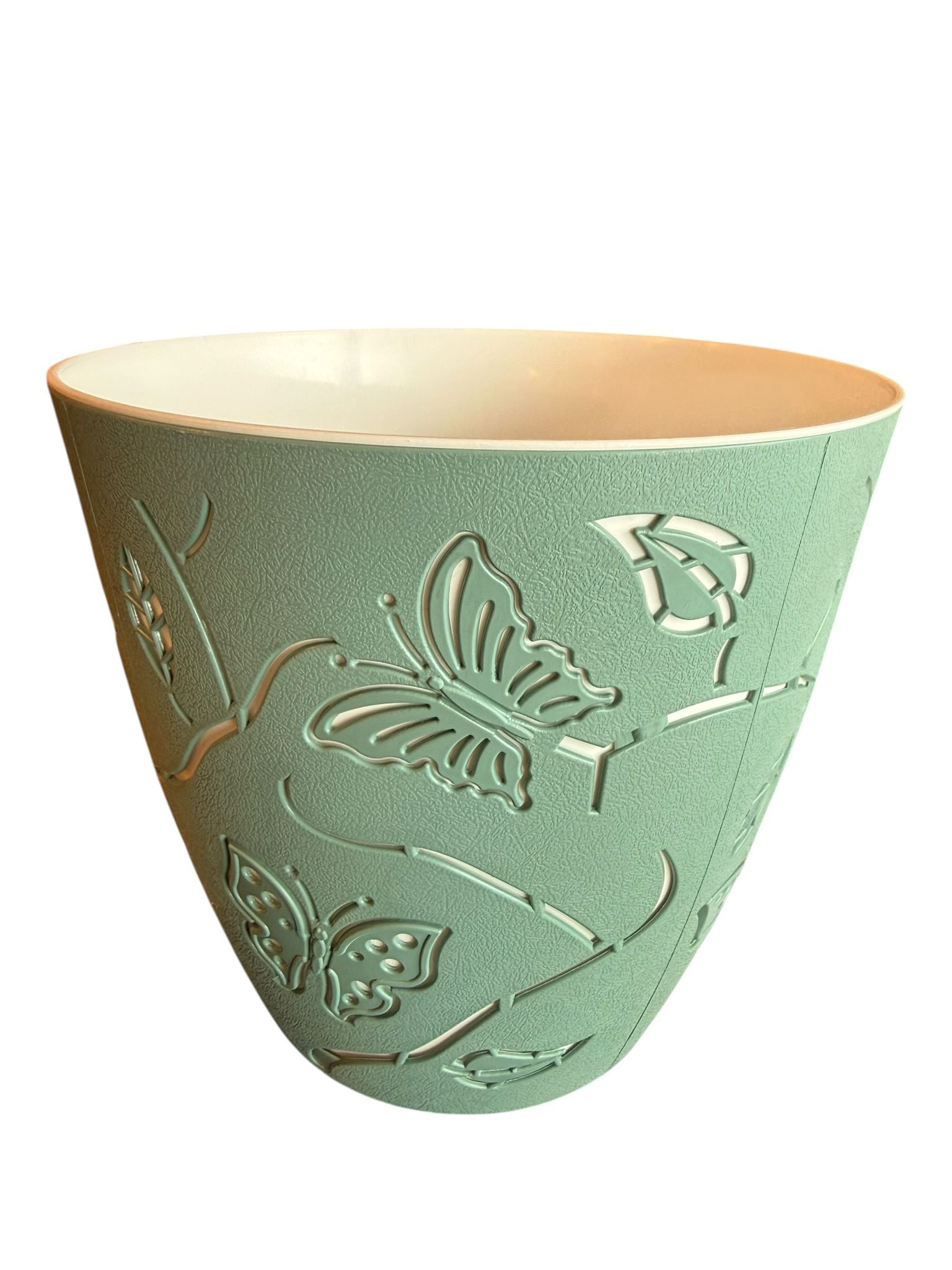 Ghiveci decorativ pentru flori model fluturi bleu 5.3 litri