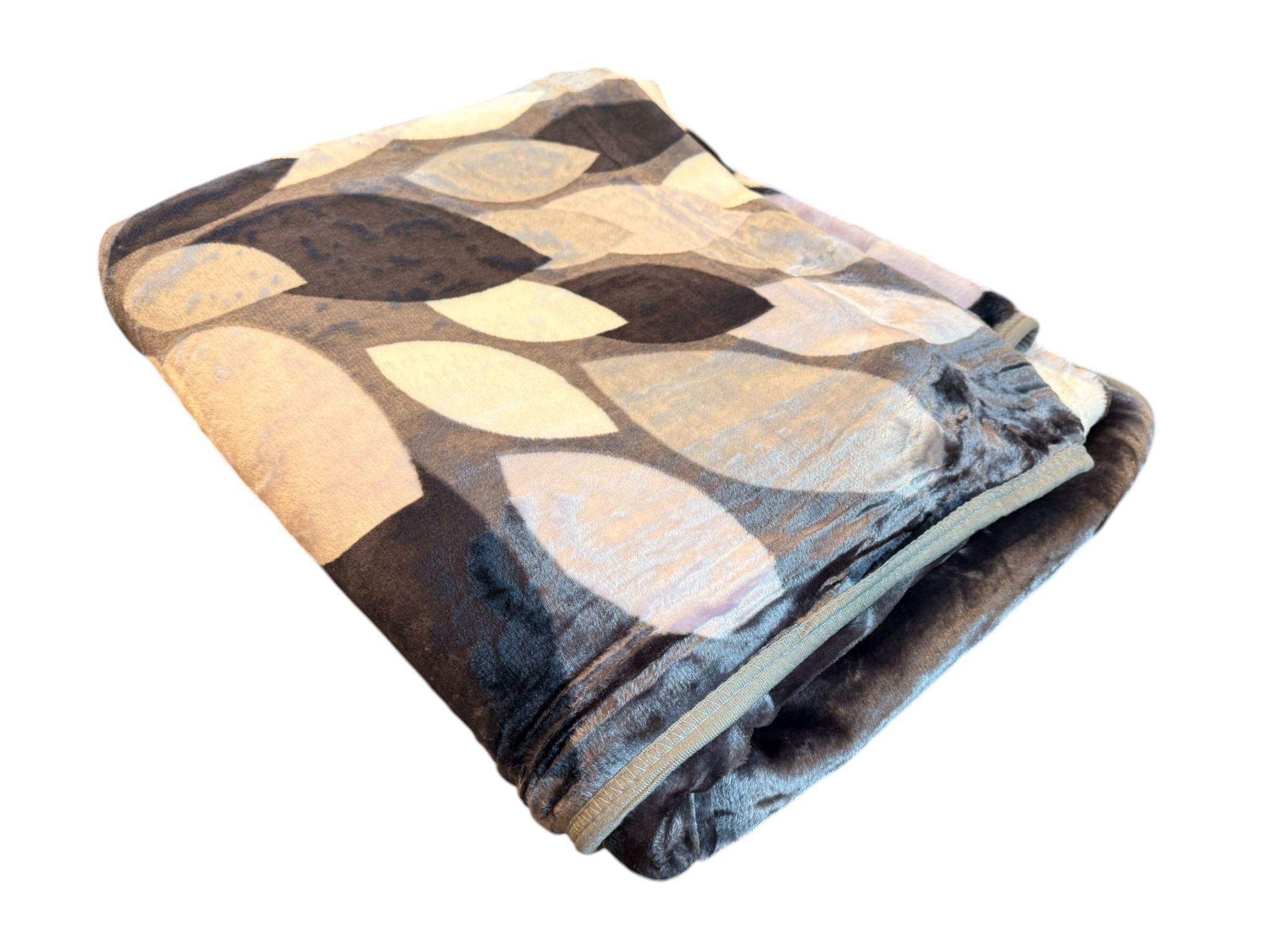 Patura Dubla Groasa – 200x230 cm – Model Abstract Gri-Negru – Moale, Moderna si Calduroasa