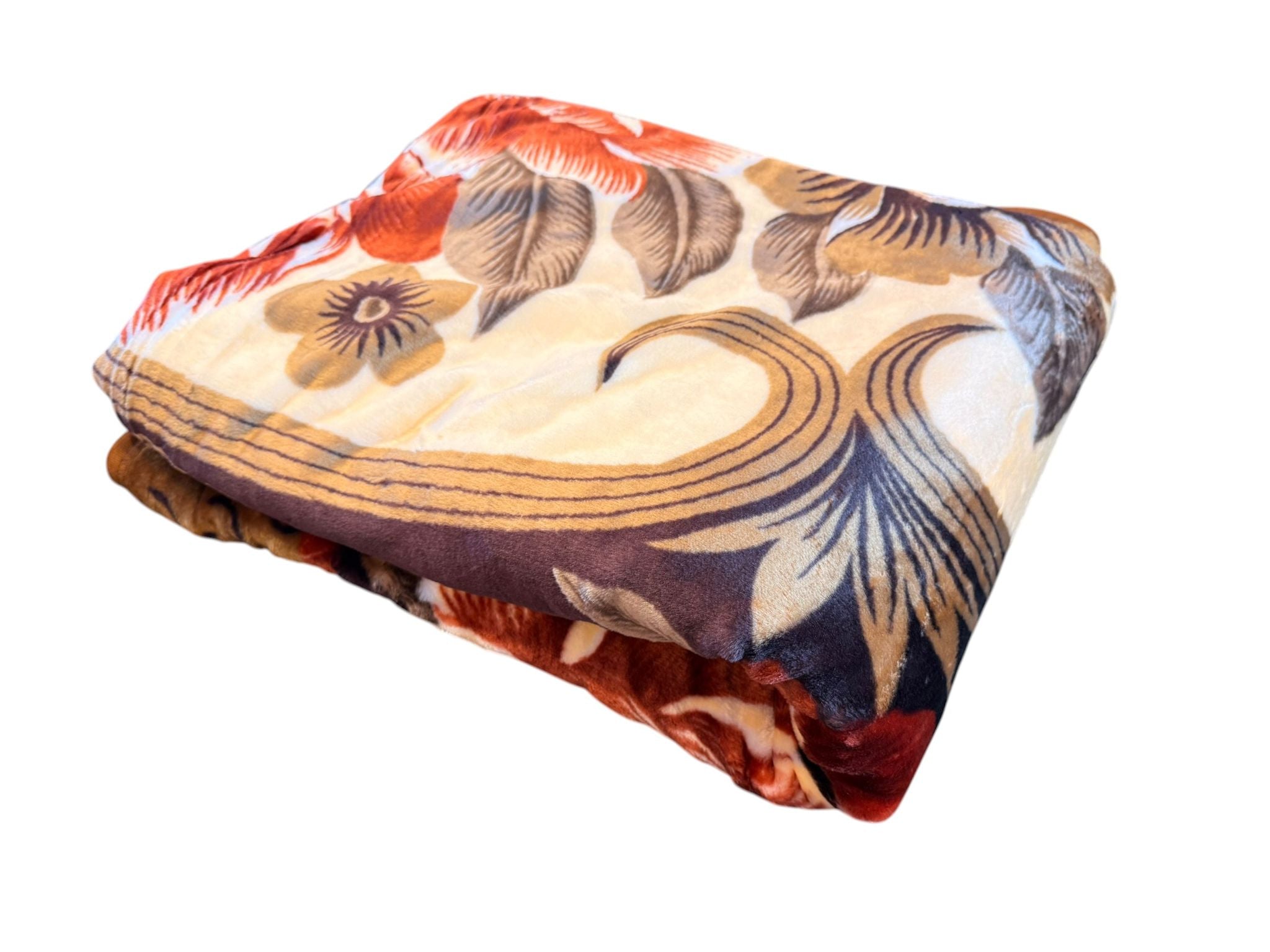 Patura Dubla Groasa – 200x230 cm – Model Floral cu Imprimeu Animal Print – Moale si Eleganta