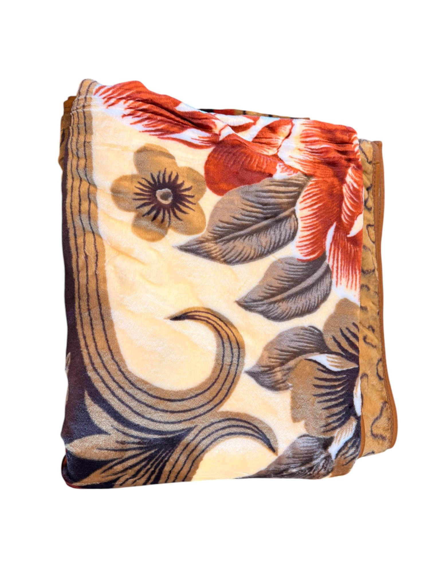 Patura Dubla Groasa – 200x230 cm – Model Floral cu Imprimeu Animal Print – Moale si Eleganta