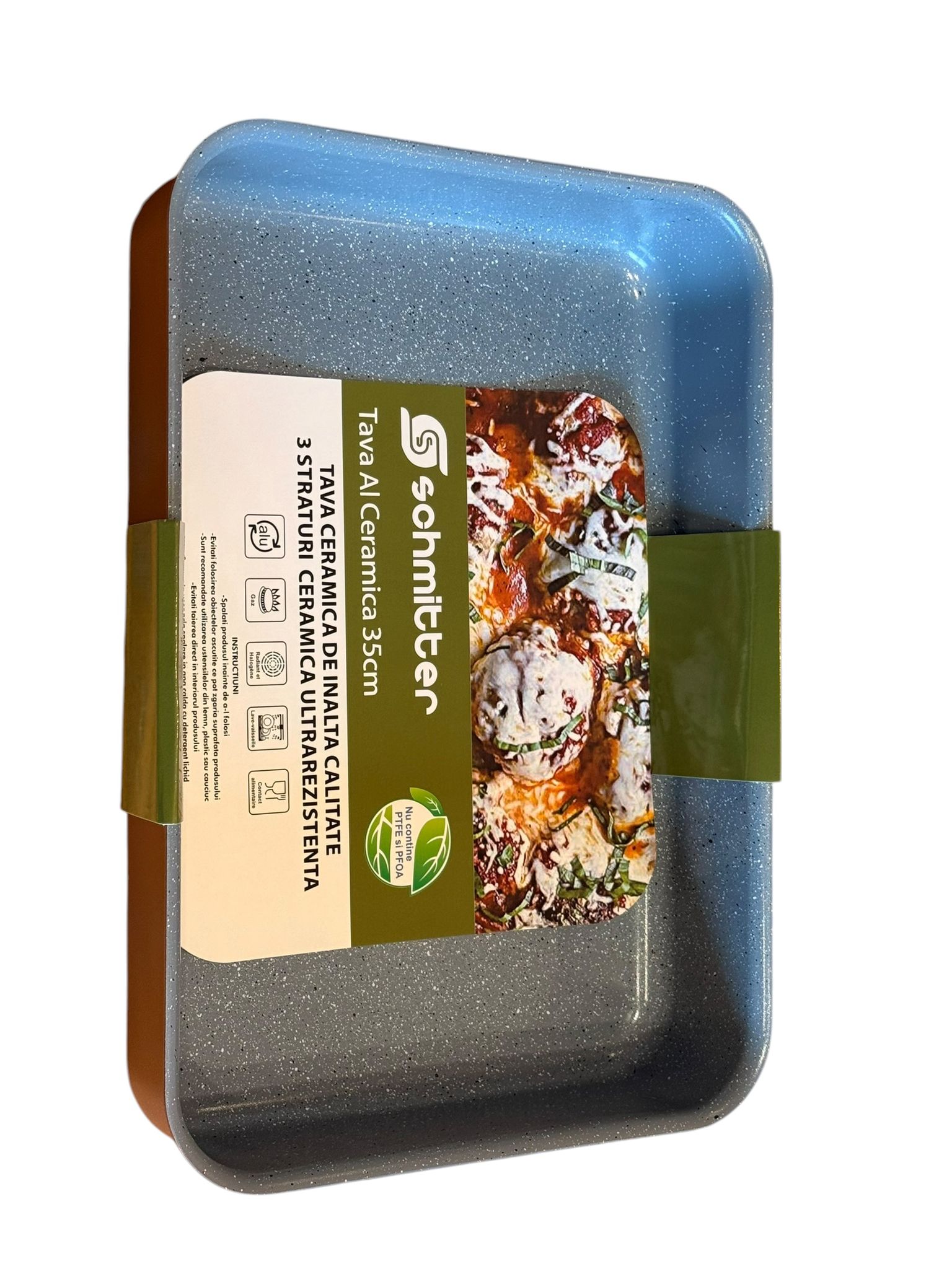 Tava ceramica dreptunghiulara Schmitter 35 x 26 x 7 cm interior antiaderent