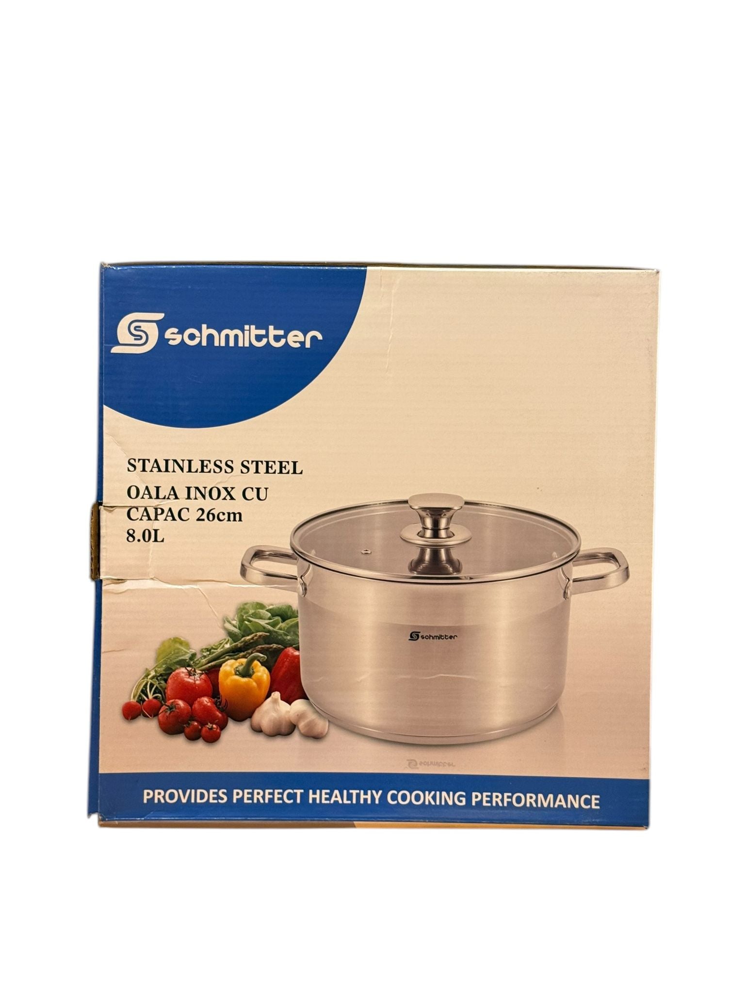 Oala inox schmitter 8 litri 26 cm