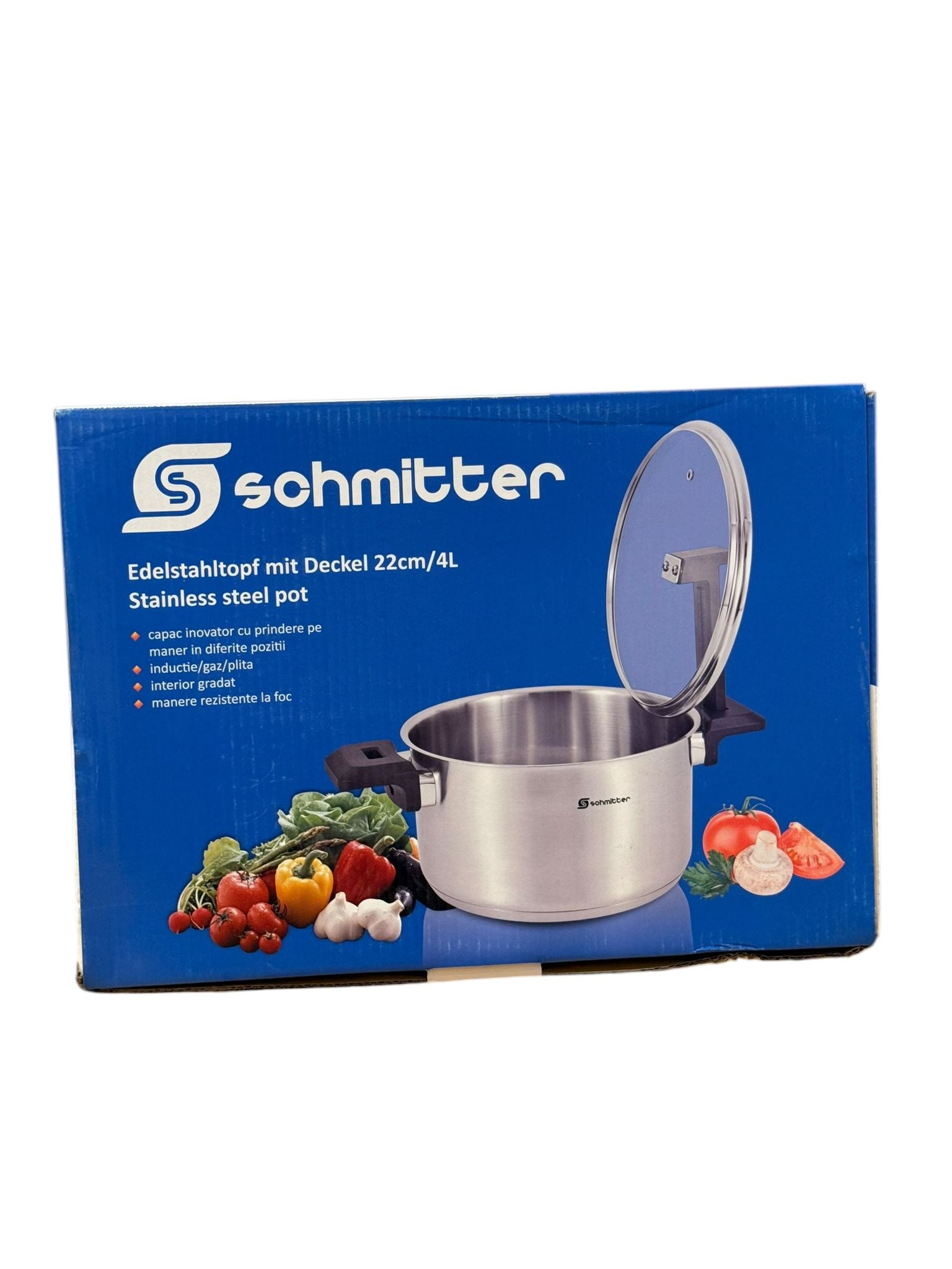 Oala din Inox Schmitter 22 cm 4L Capac